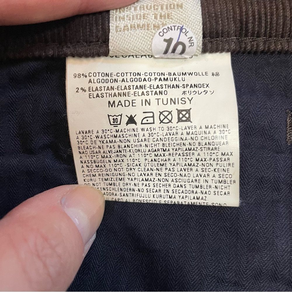 Diesel NWT New Diesel Straight Leg Corduroy Brown Pants Size 24 Size 24" / US 00 / IT 34 - 7 Thumbnail