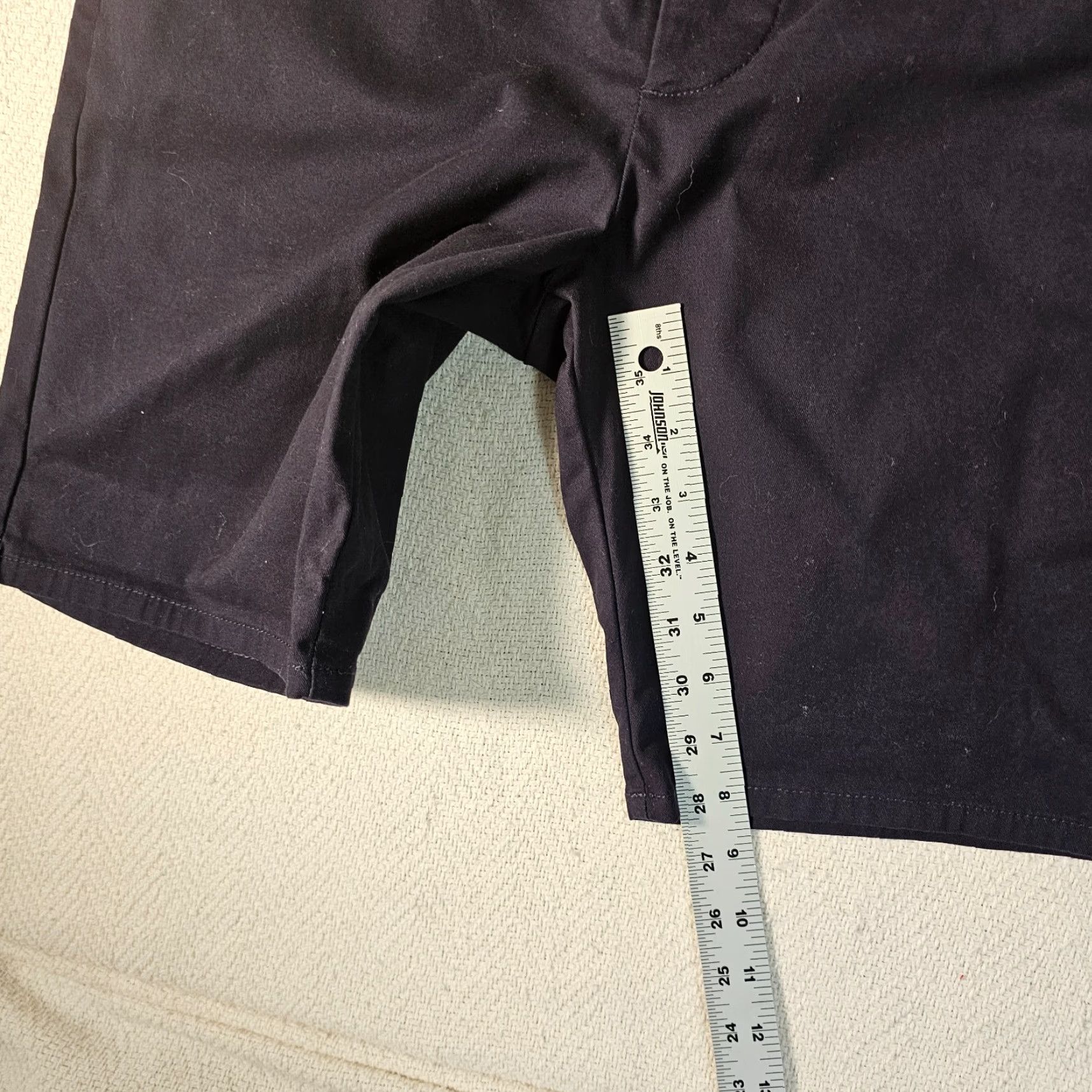 Asos VINTAGE ASOS Design Skinny Chino Shorts Men 32 Navy Blue Casual Outdoor Beach Slim Fit Size US 32 / EU 48 - 4 Thumbnail