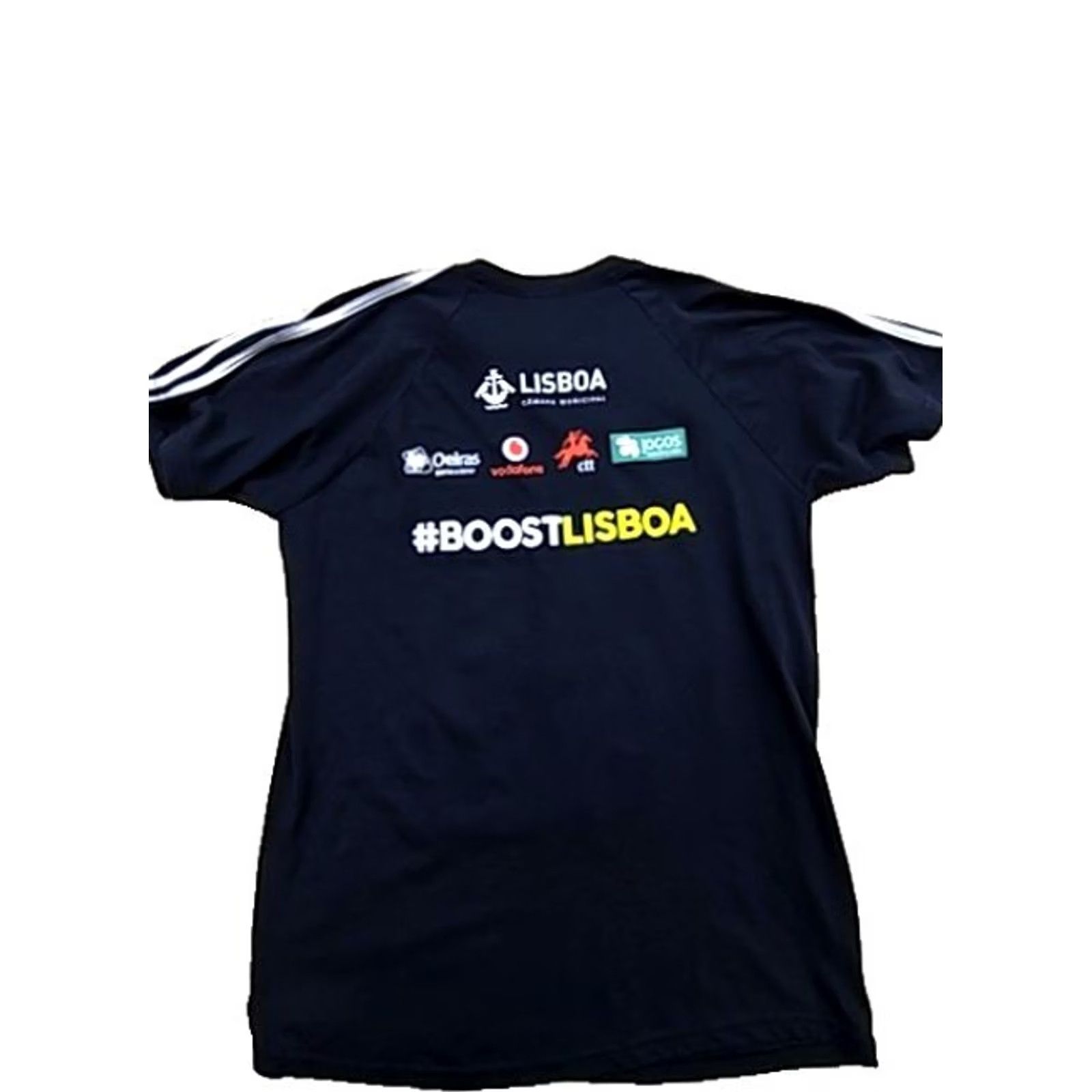 Adidas Adidas Men's Black Lisboa Marathon T-Shirt 2010 Size M 3 Stripes Size US M / EU 48-50 / 2 - 2 Thumbnail