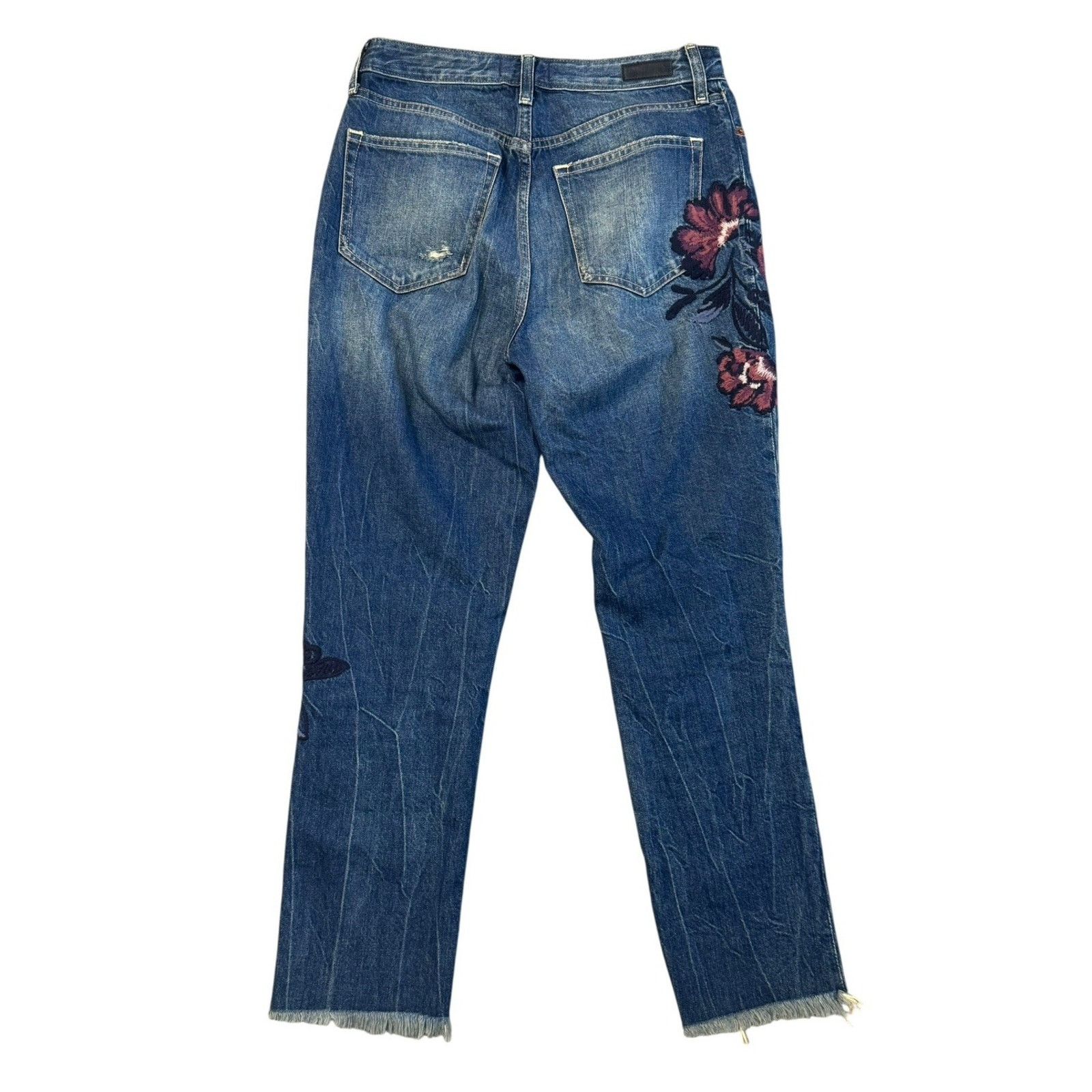Abercrombie & Fitch ABERCROMBIE & FITCH 90s Annie Girlfriend Floral Jeans 26 Size 26" / US 2 / IT 38 - 7 Thumbnail