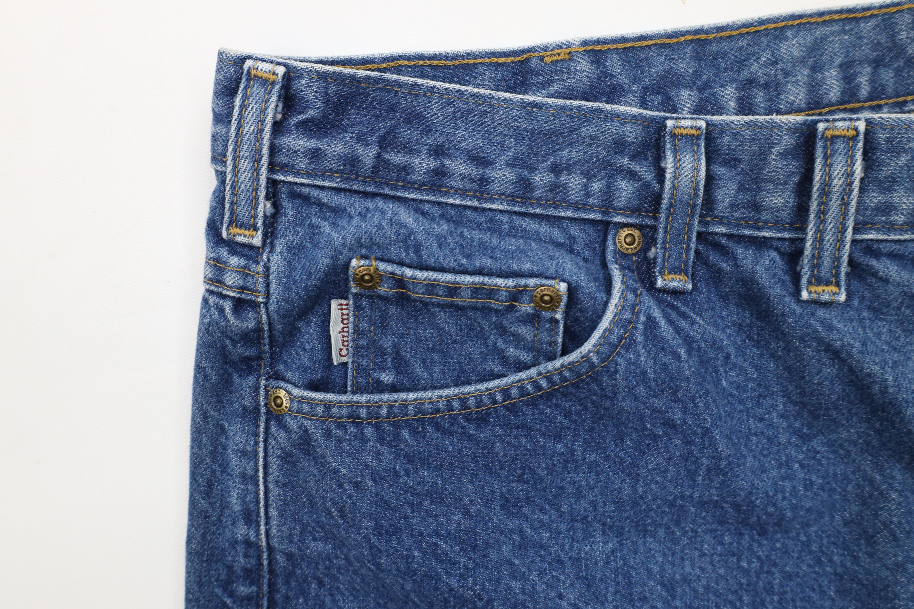 Carhartt × Vintage Vintage Carhartt Out Relaxed Fit Tapered Leg Denim Jeans Size US 42 / EU 58 - 7 Thumbnail