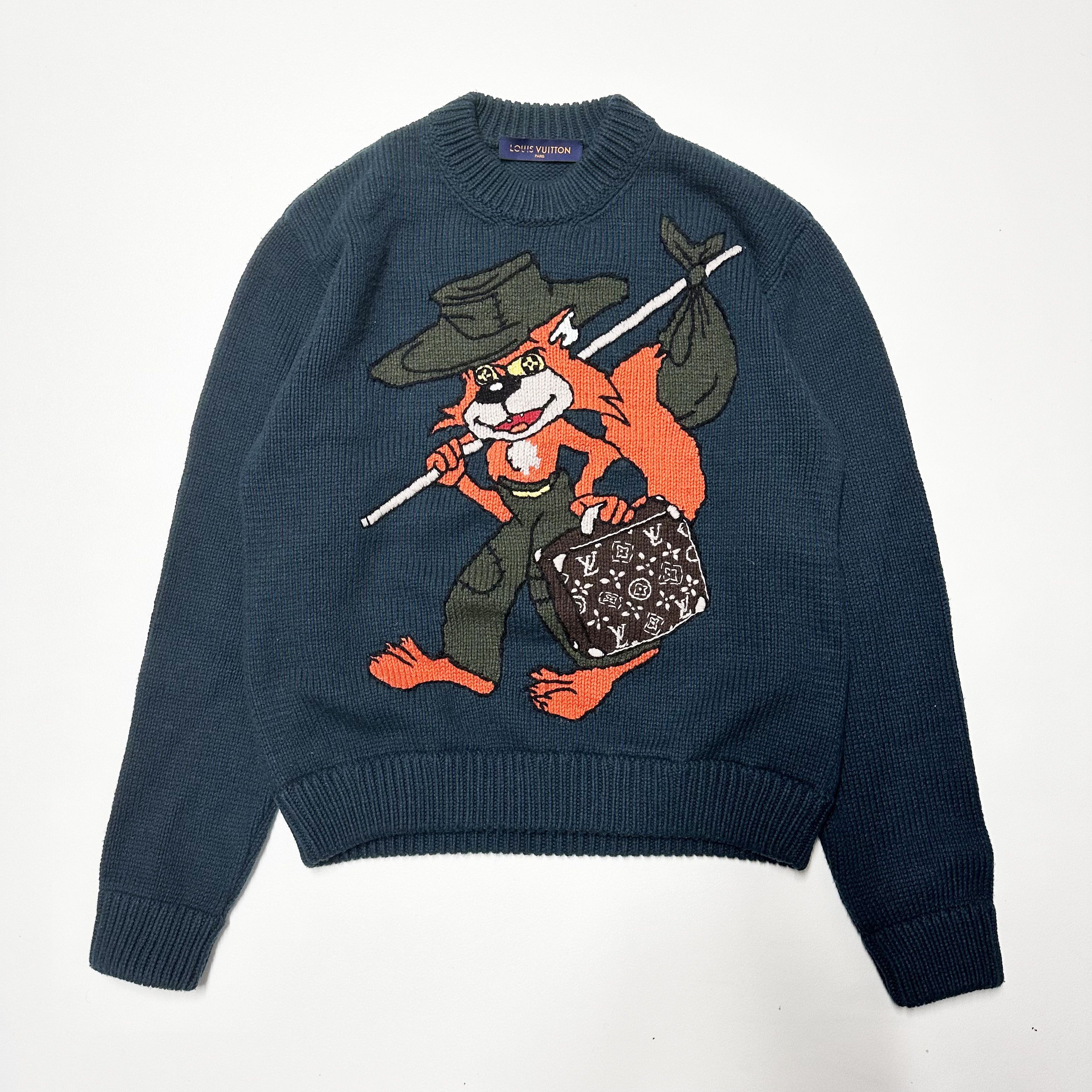 Louis Vuitton Louis Vuitton Fox Bandana size L large sweater hoodie Size US L / EU 52-54 / 3 - 1 Thumbnail