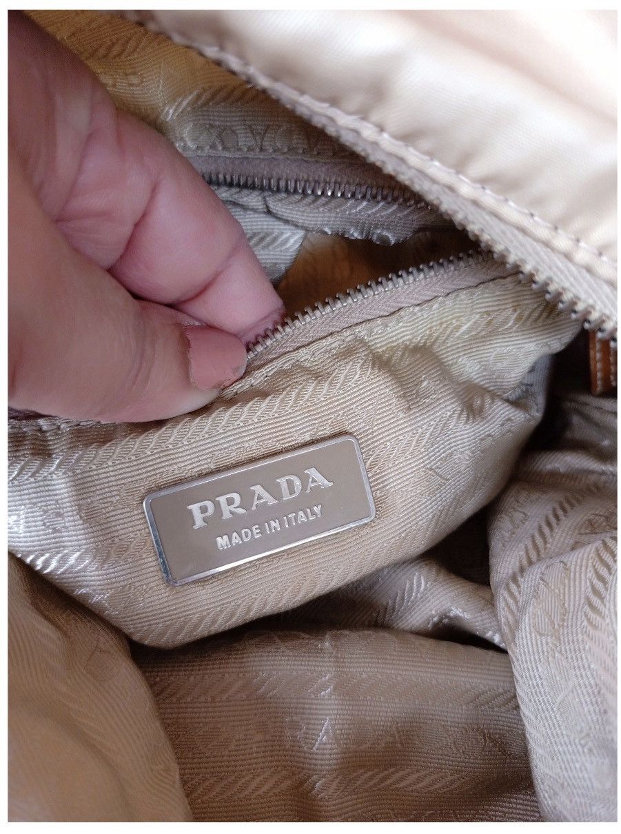 Prada Authenticated ✅ Prada Beige Shoulder Bag 💗 Made in Italy Size ONE SIZE - 11 Thumbnail