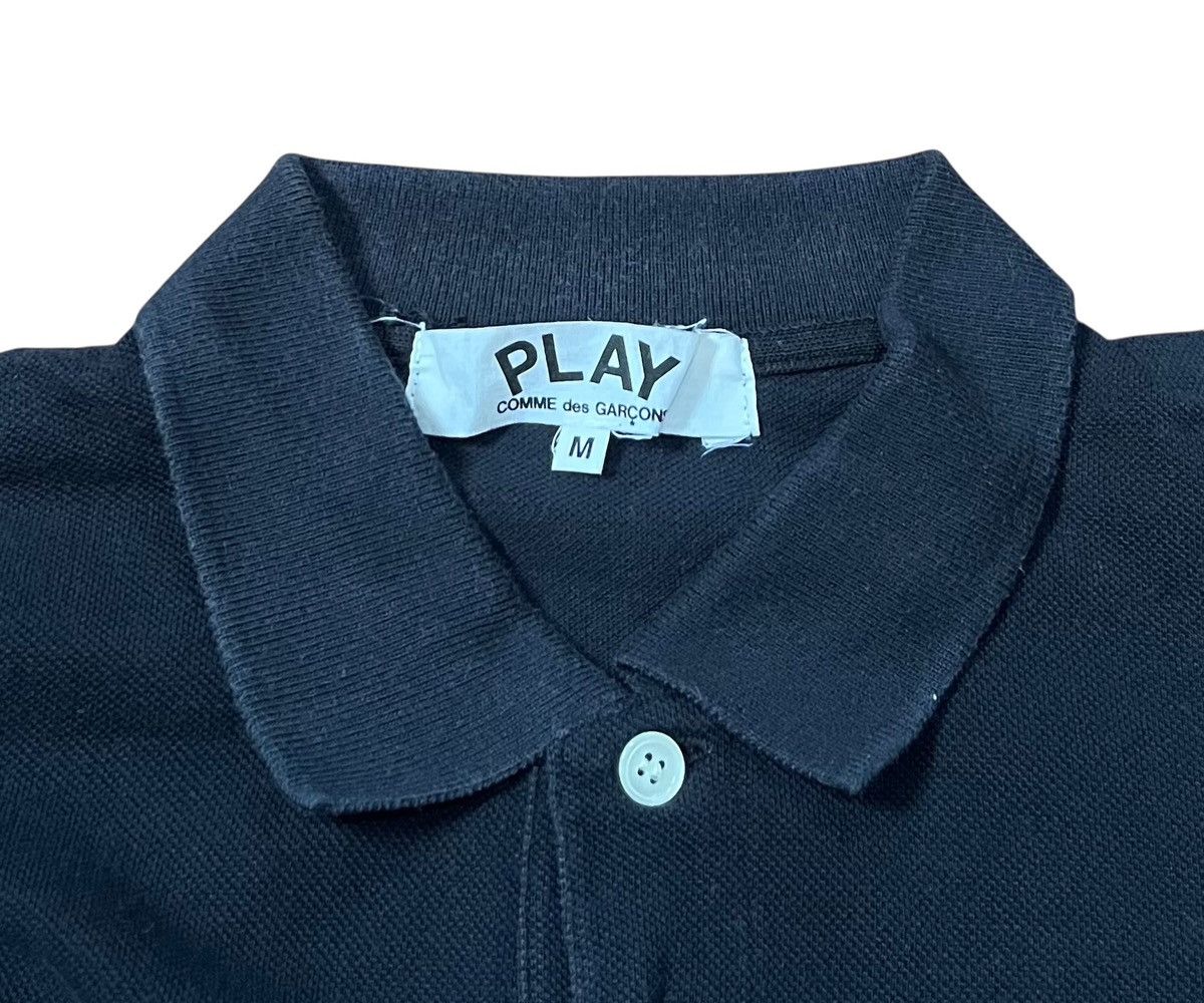 Comme des Garcons PLAY Cdg play AD2007 black polo shirt Size US M / EU 48-50 / 2 - 2 Thumbnail