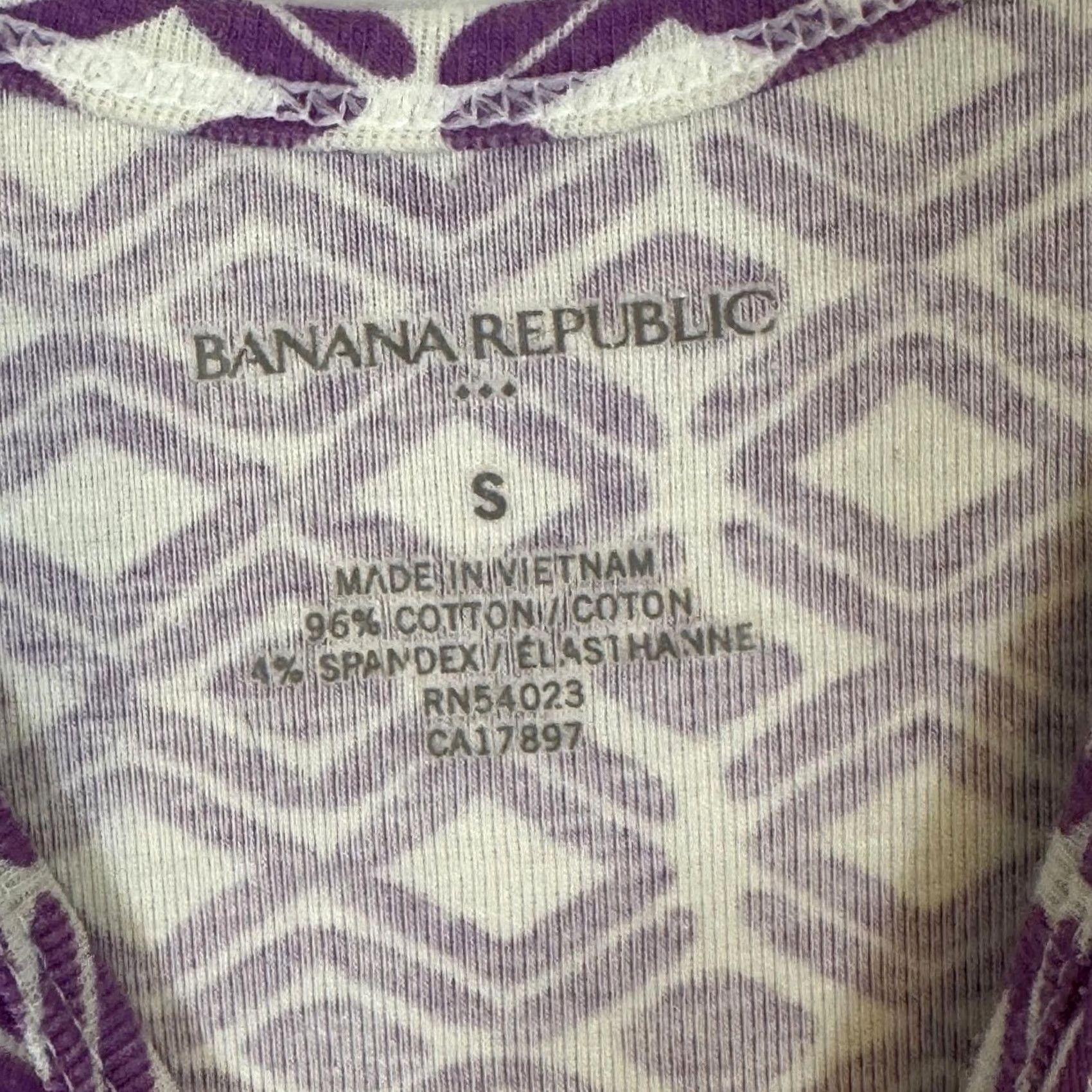 Banana Republic Banana Republic Purple Cotton Blend Mini Slip Dress S Sleeveless Scoop Neck - Casual, Party/Cocktail, Travel Womens Size S / US 4 / IT 40 - 4 Thumbnail