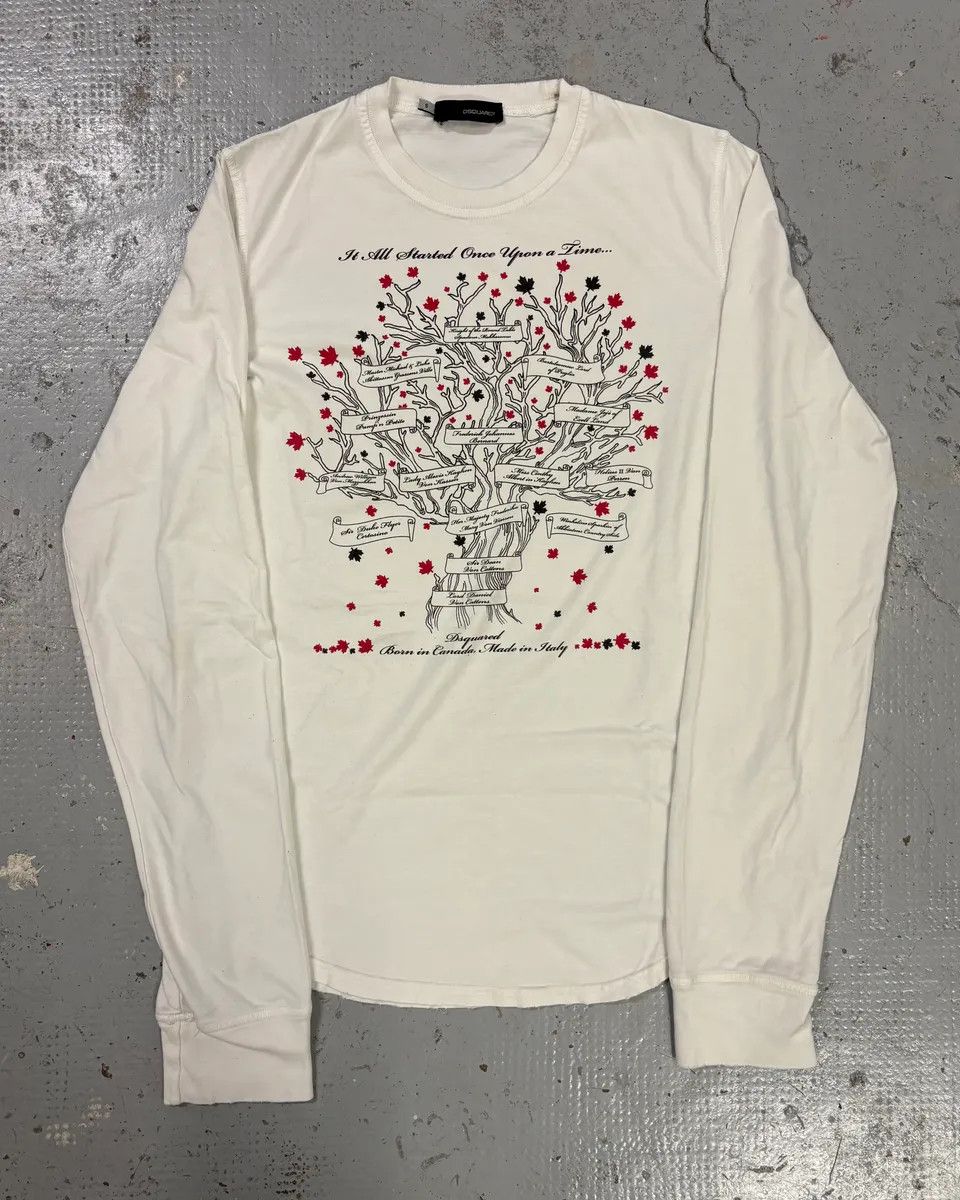Dsquared2 AW2006 Dsquared2 White Fairytale Tree Longsleeves Size US S / EU 44-46 / 1 - 1 Thumbnail