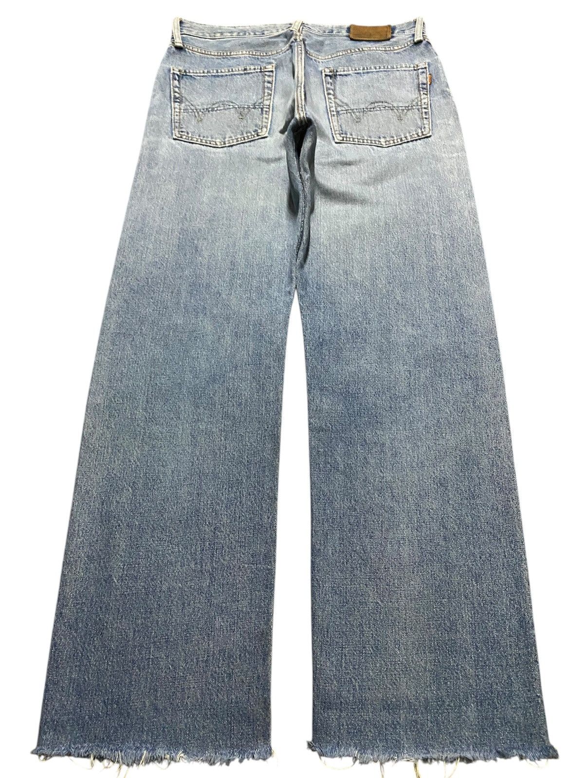Edwin Japan Edwin Selvedge 505xx Light Wash Distressed Baggy Jeans Size US 33 - 2 Thumbnail