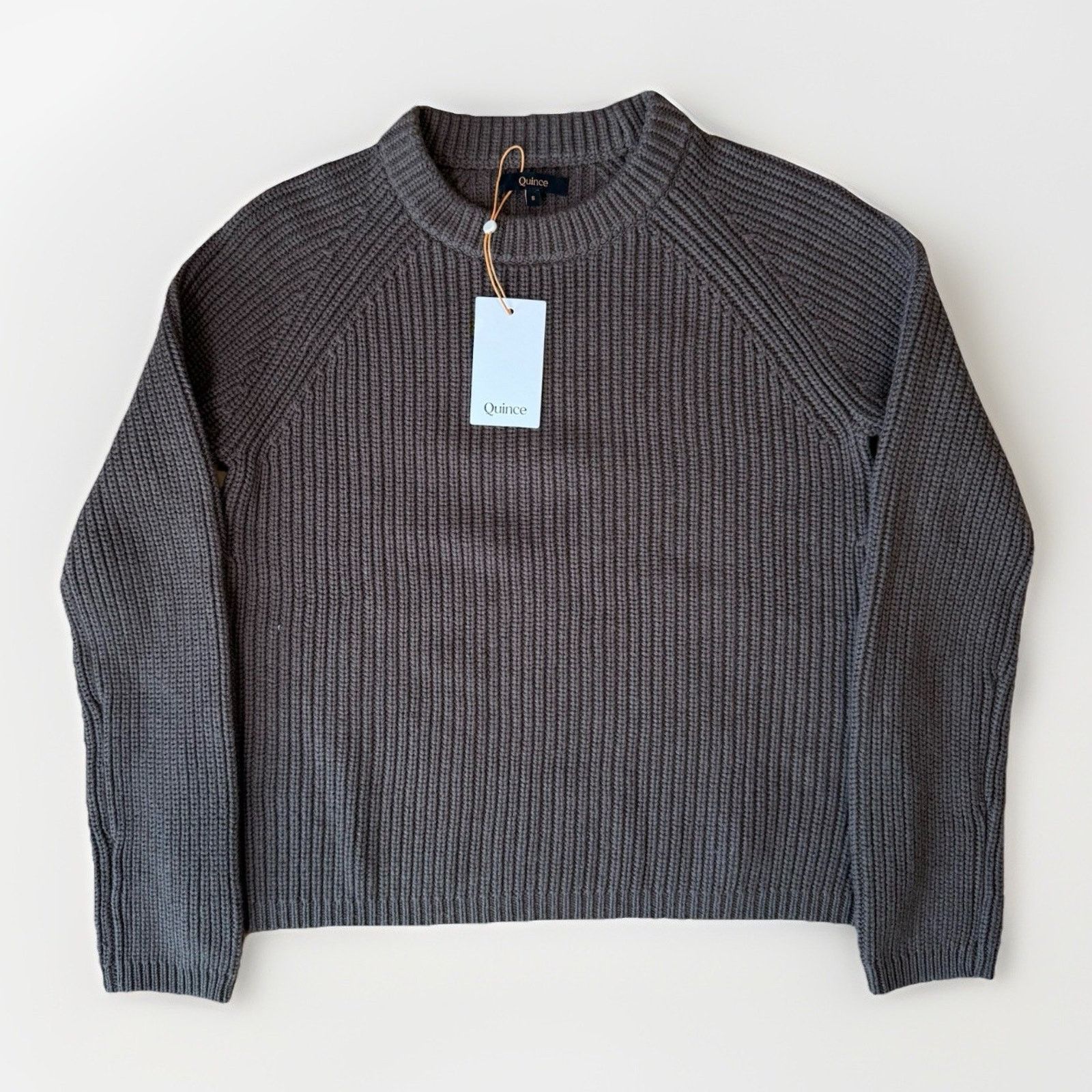 Quince Quince Fisherman Crew Sweater Women's Small Brown Organic Size S / US 4 / IT 40 - 1 Thumbnail