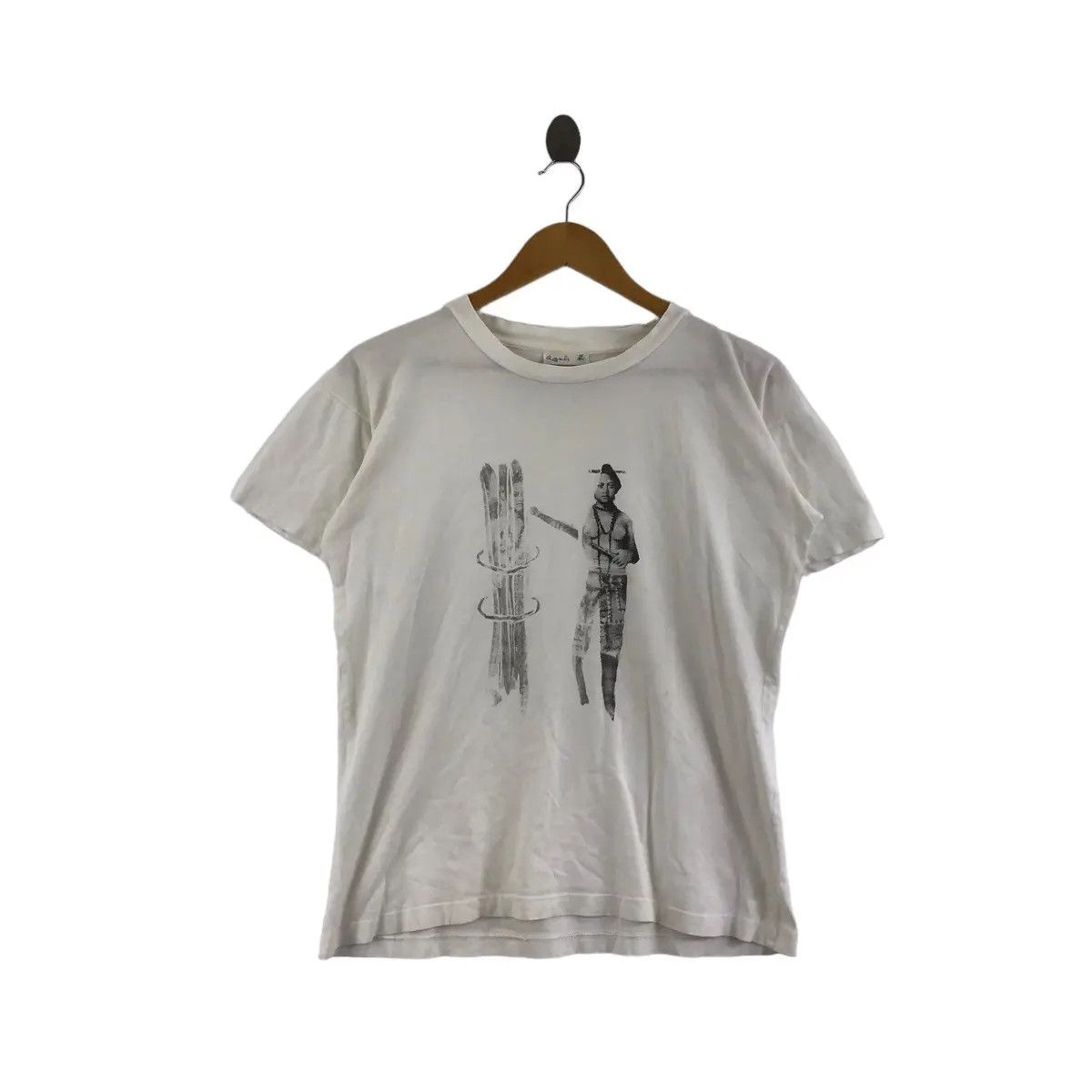 agnes b. Vintage 1996 AGNES. B x RAFAEL GRAY Artist Tee Shirt Size L / US 10 / IT 46 - 1 Thumbnail