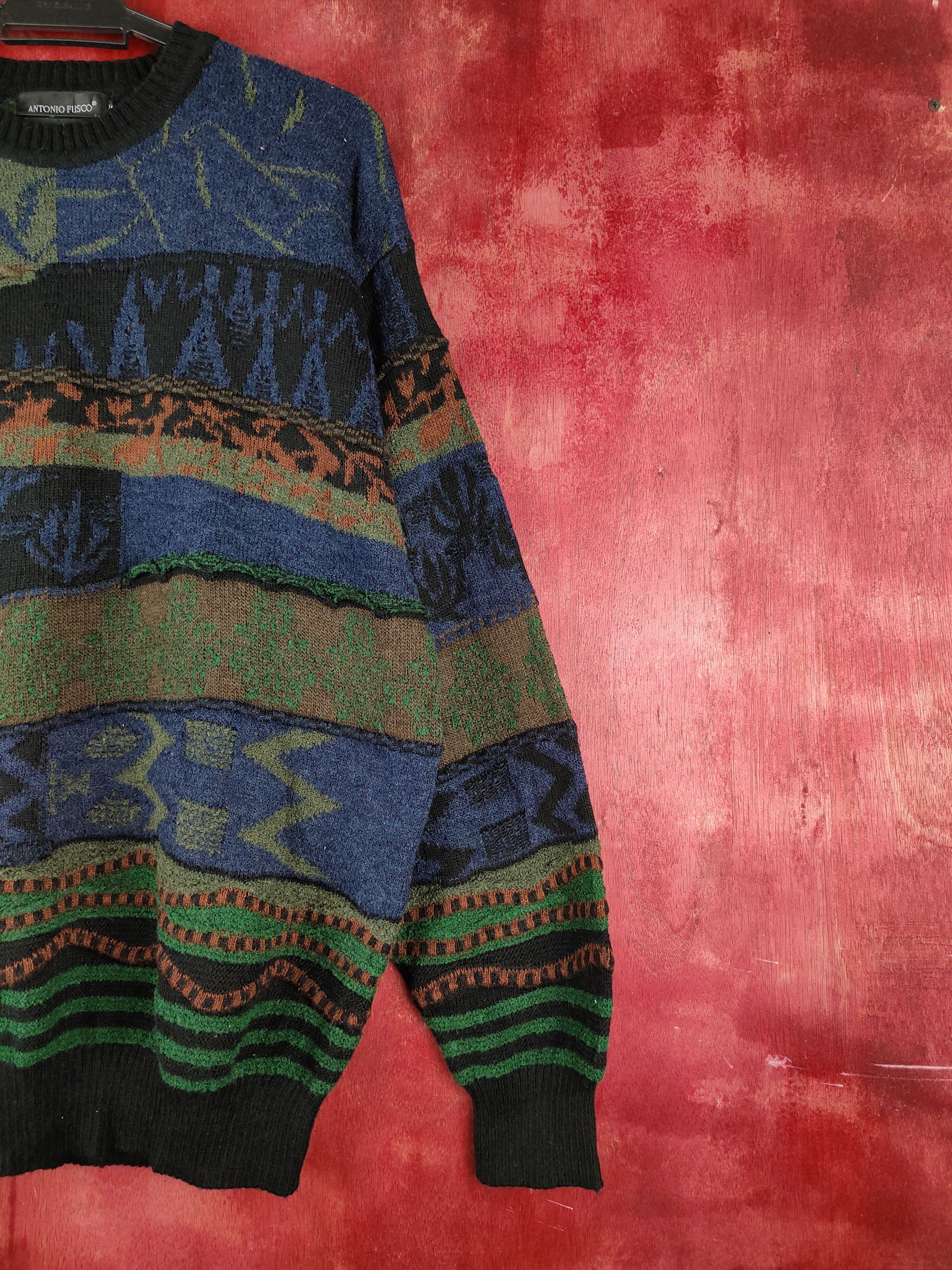 Vintage DL Antonio Fusco Knitwear Sweatshirt like coogi #S1262 Size US L / EU 52-54 / 3 - 5 Thumbnail
