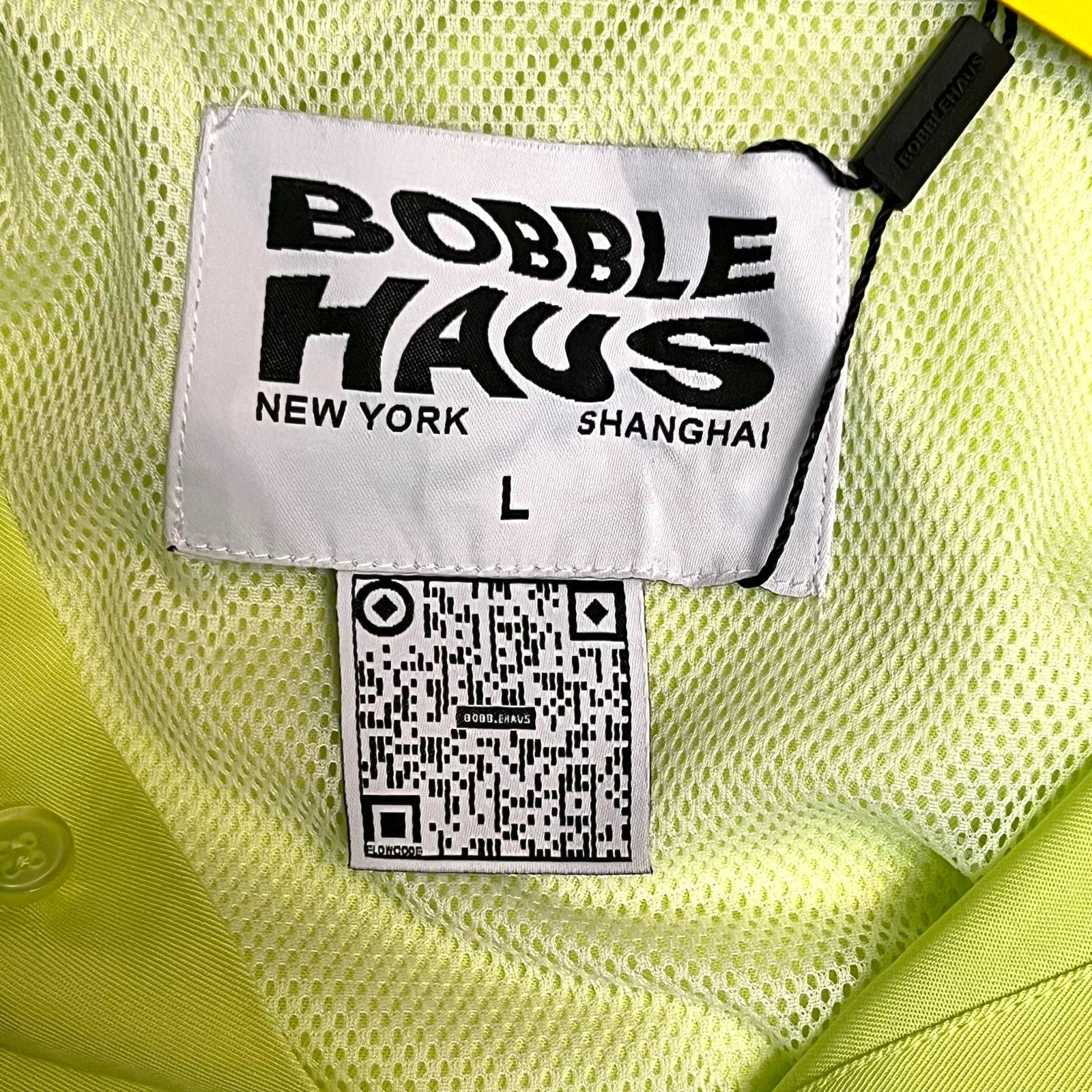 Other Bobblehaus Button Down Lime Green Utility Shirt -Size L, NWT Size US L / EU 52-54 / 3 - 5 Thumbnail