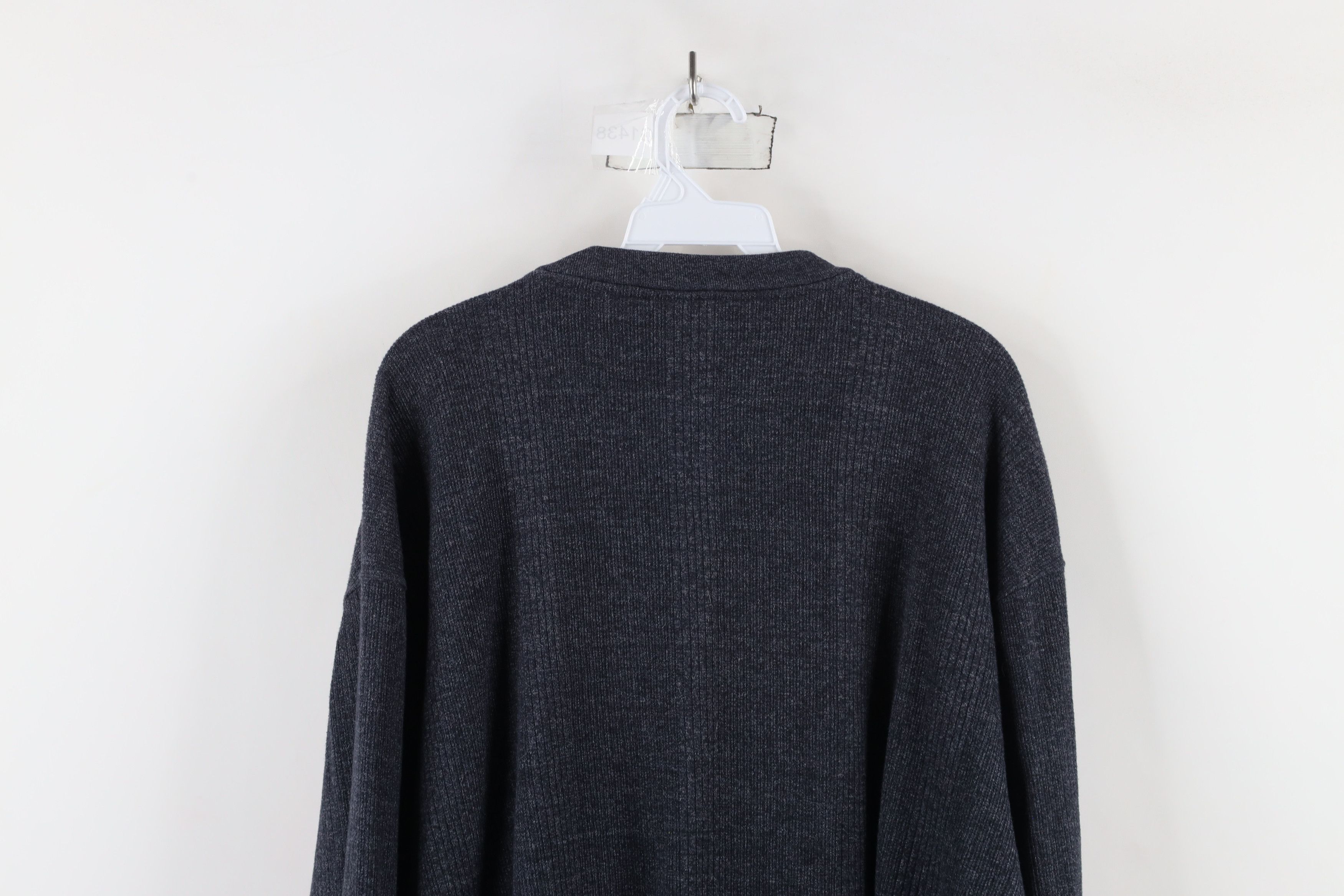Vintage Vintage 90s Streetwear Knit Long Sleeve Henley T-Shirt Size US L / EU 52-54 / 3 - 8 Thumbnail