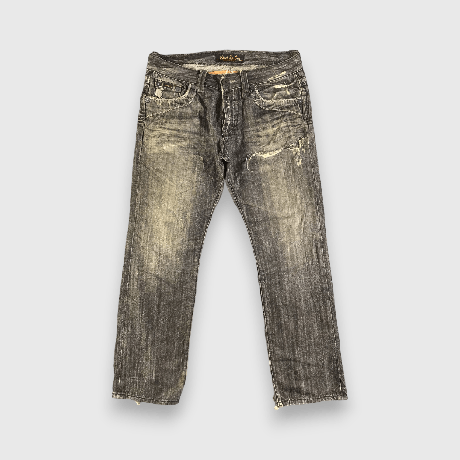 Vintage Vintage Rivet De Cru Jeans-J3782 Size US 39 - 1 Thumbnail