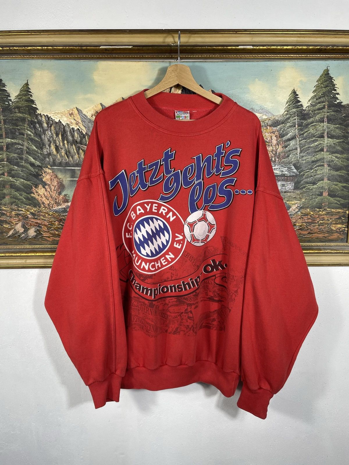 Other Retro Bayern Munich Soccer Crewneck Baggy Loose Boxy Size US XXL / EU 58 / 5 - 1 Thumbnail