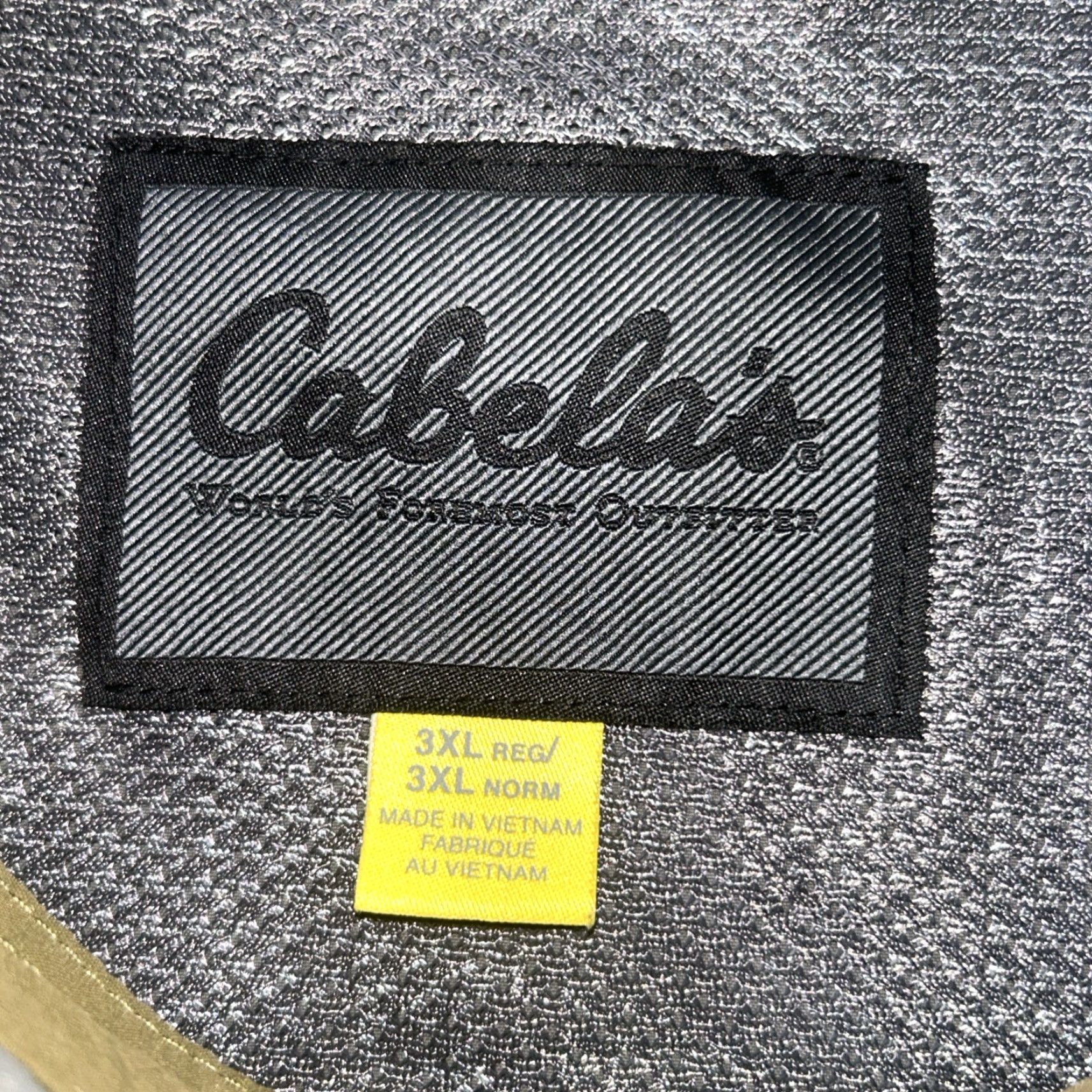 Vintage Cabela's Shirt 3XL Gray Long Sleeve Button-Down Pockets Ventilated Nylon Knit? Wait. Size US XXL / EU 58 / 5 - 3 Thumbnail