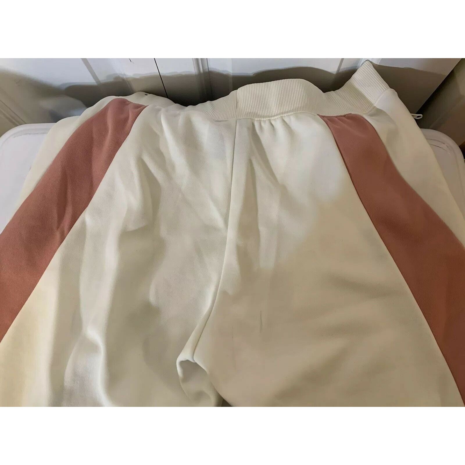 Nike Nike Women's Size L Jogging Pants Black Pink Stripe Drawstri Size 33" - 8 Thumbnail