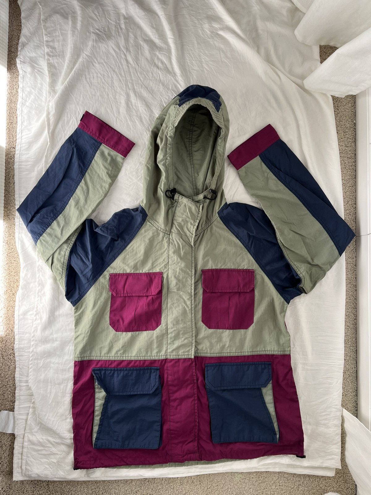 Other × Vintage Windbreaker jacket with hoodies Size US L / EU 52-54 / 3 - 5 Thumbnail