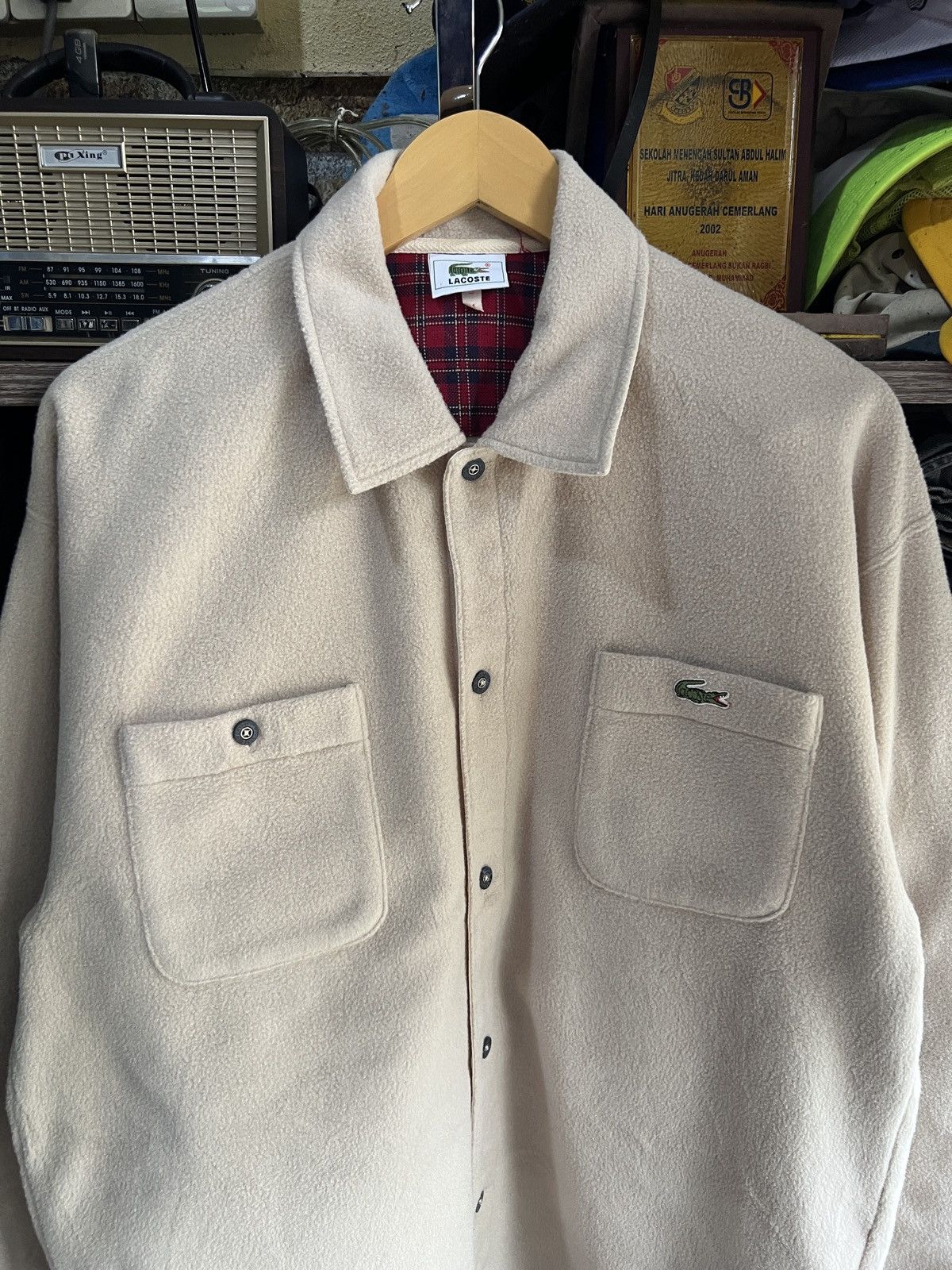 Lacoste 🔥Rare Lacoste Polartec Button Up Shirt Size US L / EU 52-54 / 3 - 4 Thumbnail