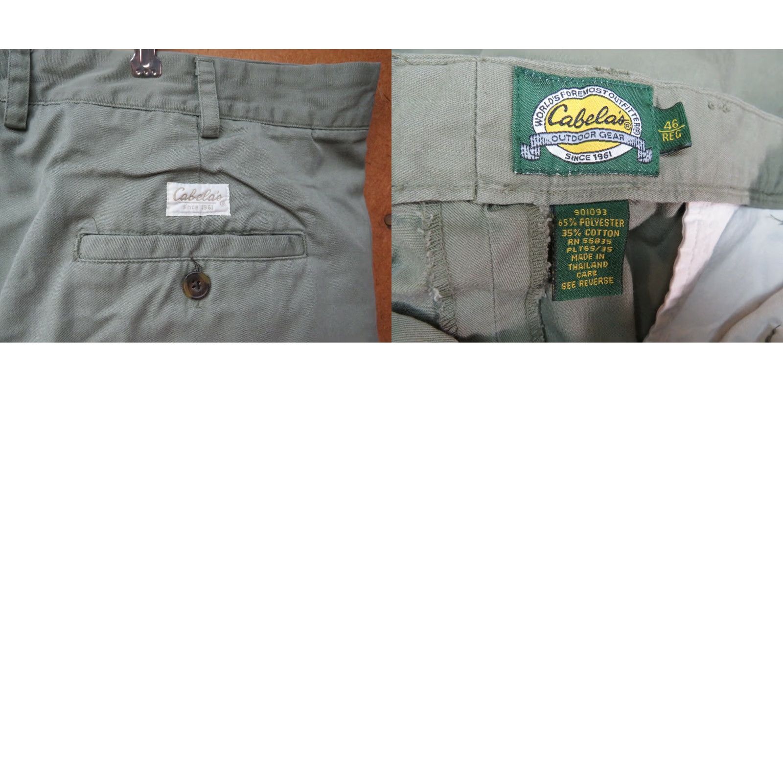 Dickies VINTAGE Dickies Cabela's 46X30 Jeans Men White Striped Relaxed Straight 32 in Inseam Size 46 46 Waist Zipper Size US 30 / EU 46 - 8 Thumbnail