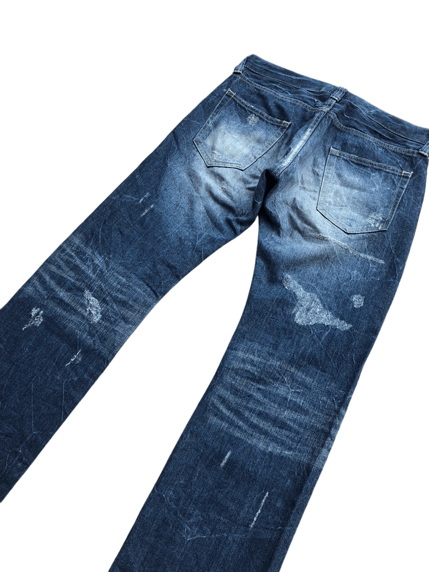 If Six Was Nine × Le Grande Bleu (L.G.B.) × Vanquish Vanquish Gold Distressed denim Size US 31 - 4 Thumbnail