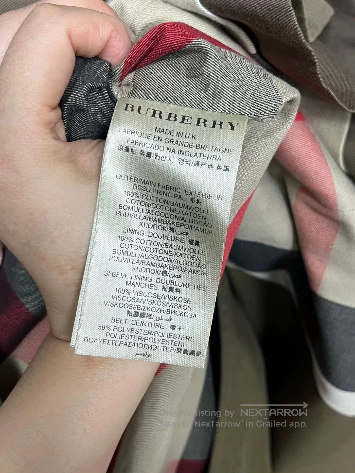 Burberry burberry double-breasted trench coat in brown. Size XS / US 0-2 / IT 36-38 - 4 Thumbnail