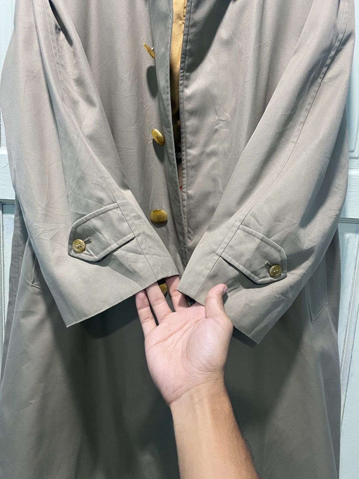Burberry Vtg Burberry Trench Coat Single Breasted Nova check Jacket Size US M / EU 48-50 / 2 - 8 Thumbnail
