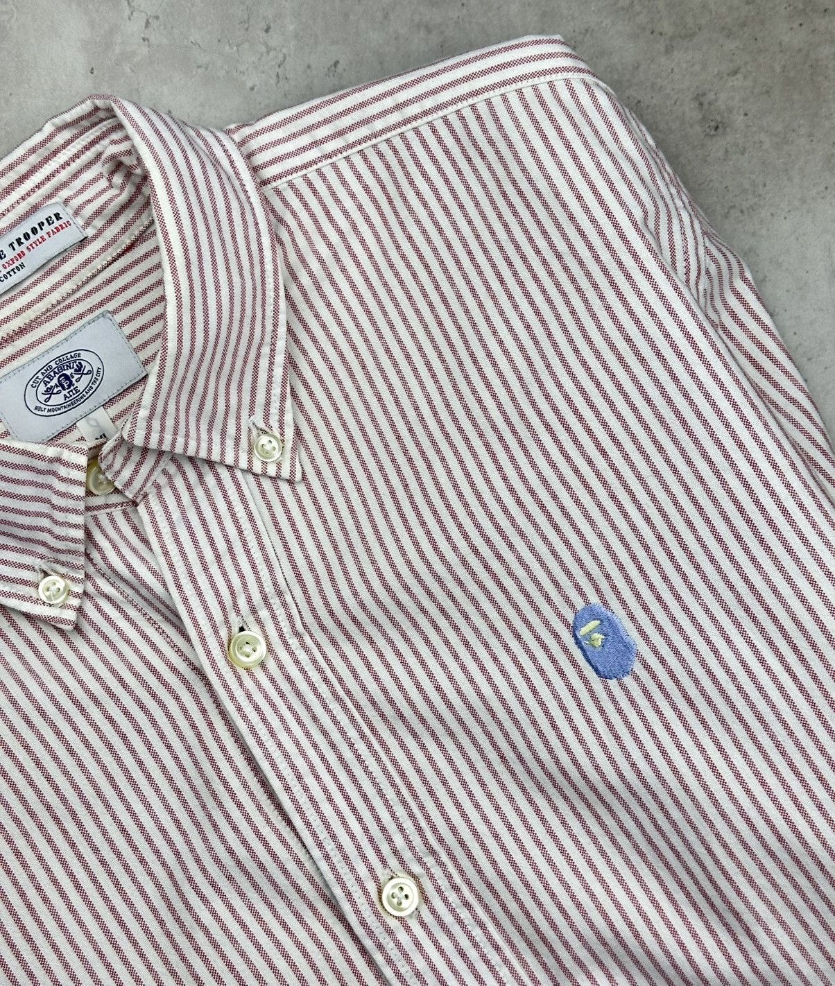 Bape Bathing Ape BAPE Striped Button Down Shirt Made in Japan Size US XL / EU 56 / 4 - 6 Thumbnail