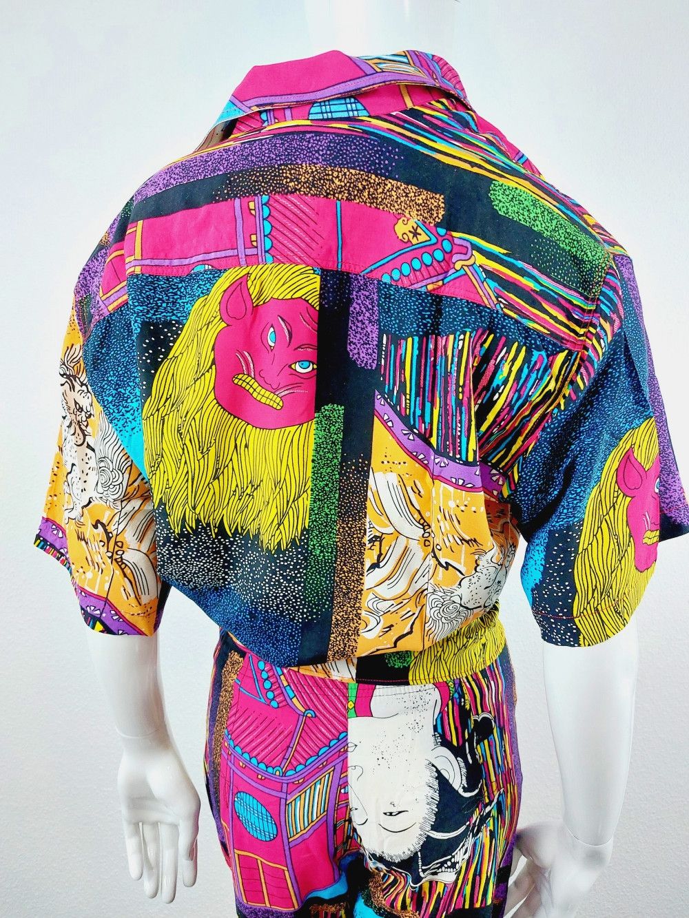 Marithe + Francois Girbaud Marithe + Francois Girbaud Dragon Tiger Boho Shirt Pants Set Size M / US 6-8 / IT 42-44 - 16 Thumbnail