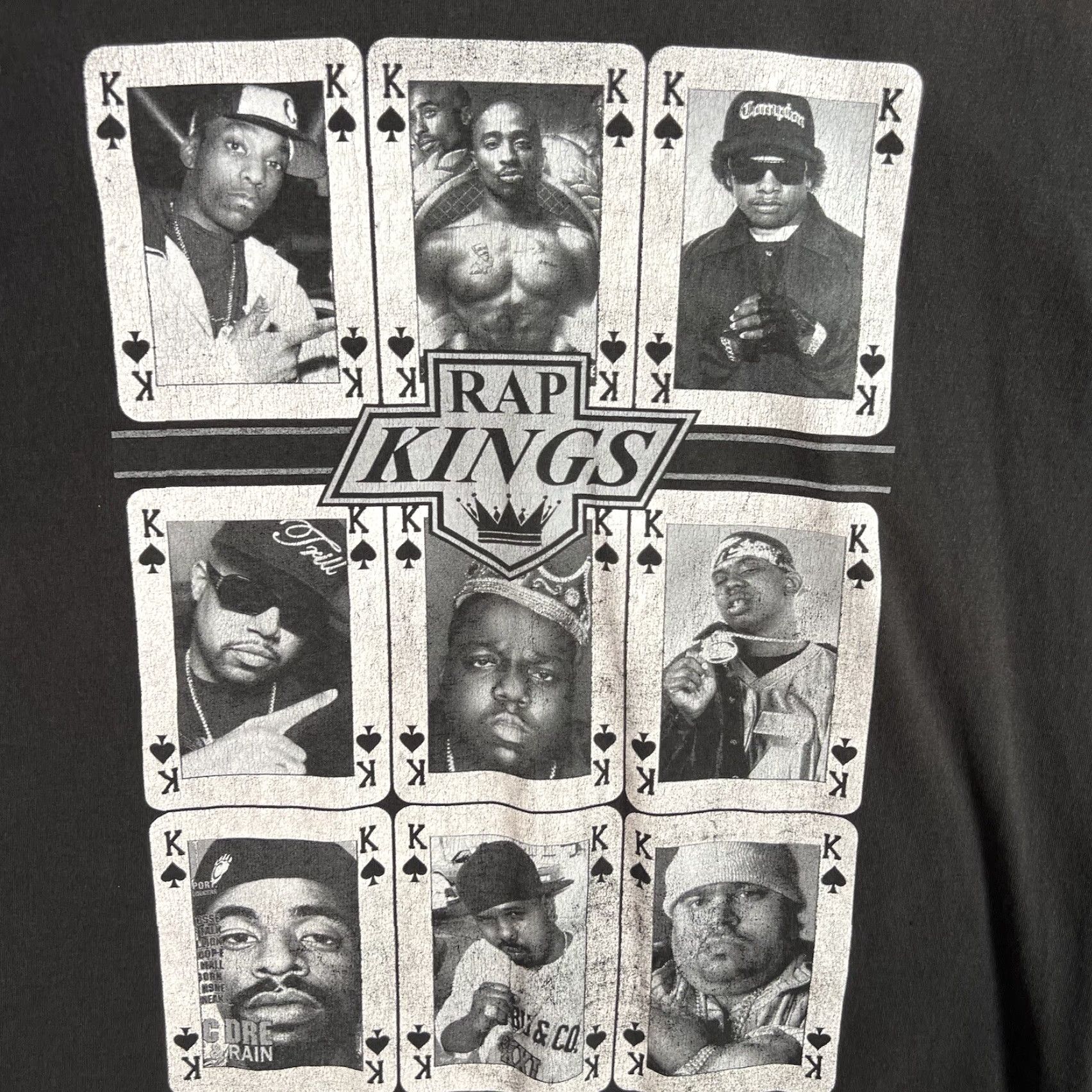 Vintage VINTAGE Rap Kings T Shirt Adult XL Black Mens Size US XL / EU 56 / 4 - 4 Thumbnail