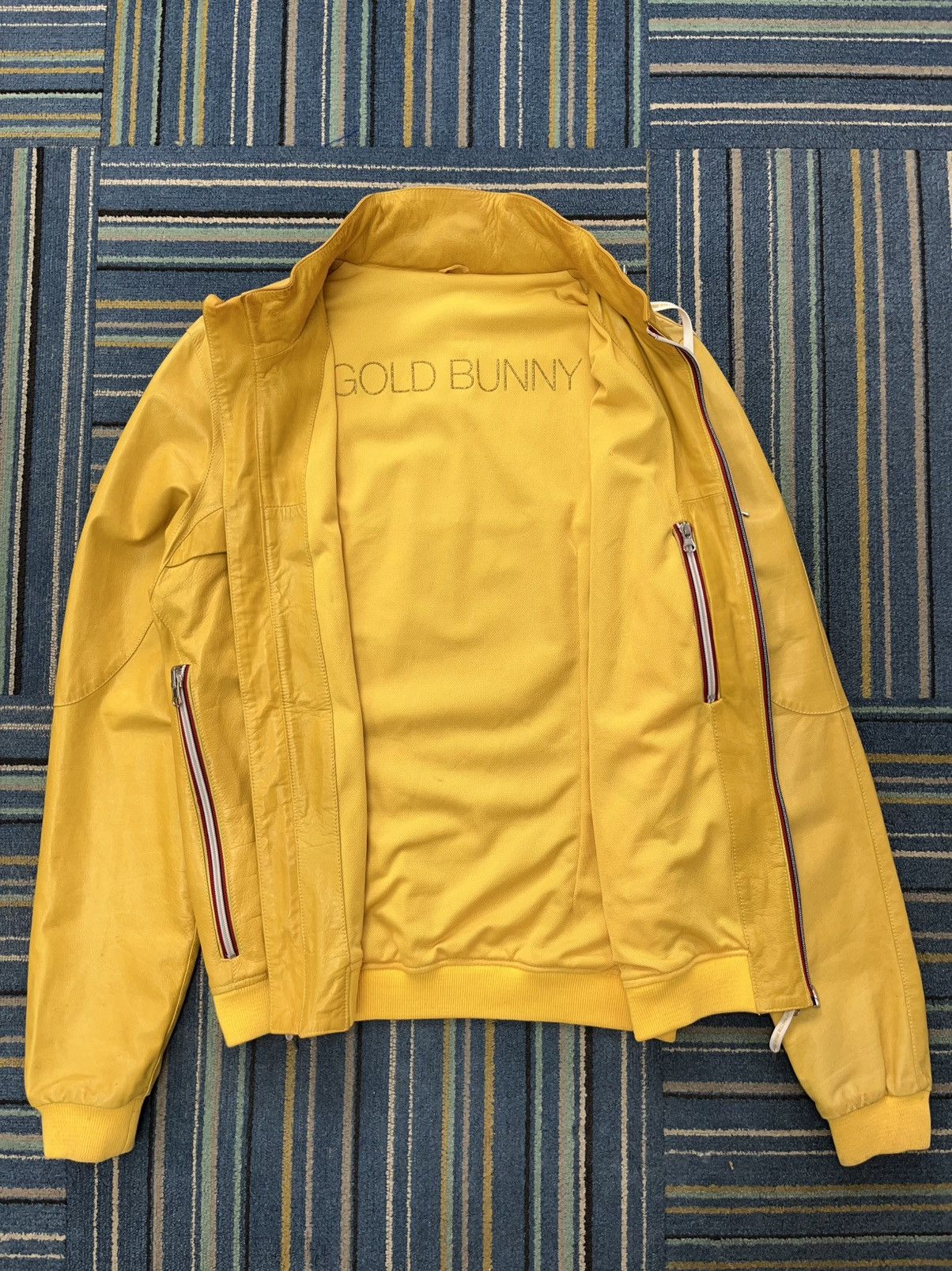 Other Gold Bunny Calf Leather Jacket Size US M / EU 48-50 / 2 - 7 Thumbnail