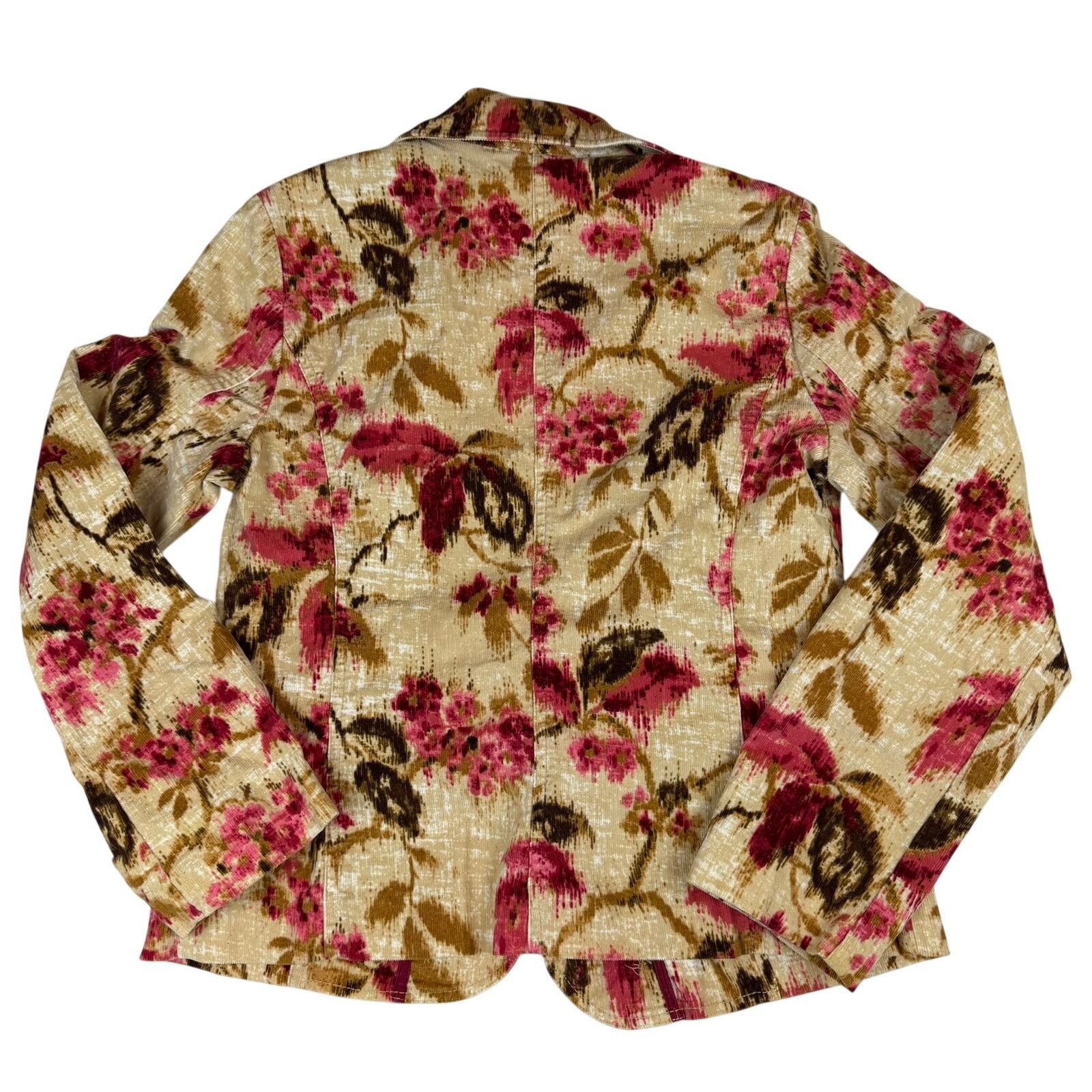 J. Jill J. Jill Floral Corduroy Blazer - Size XS Size XS / US 0-2 / IT 36-38 - 2 Thumbnail