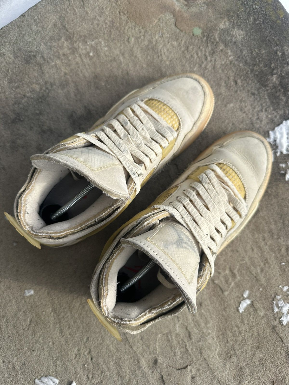 Jordan Brand × Off-White Nike Off-White Air Jordan 4 Retro SP Sail size 9.5m 11w Size US 9.5 / EU 42-43 - 3 Thumbnail