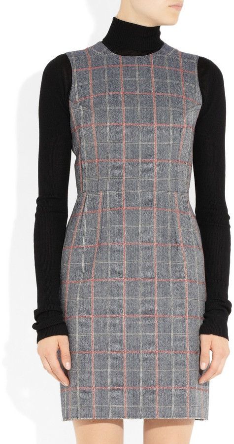 Comme des Garcons Junya Watanabe Plaid Wool Dress FW12 Size XS / US 0-2 / IT 36-38 - 7 Thumbnail