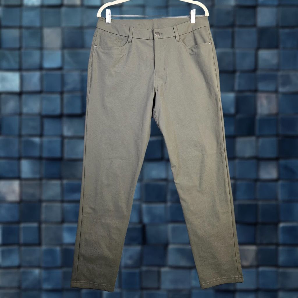 Lululemon Lululemon ABC Slim-Fit 5 Pocket Warpstreme Green Pant Men Size 32 Size US 32 / EU 48 - 1 Thumbnail