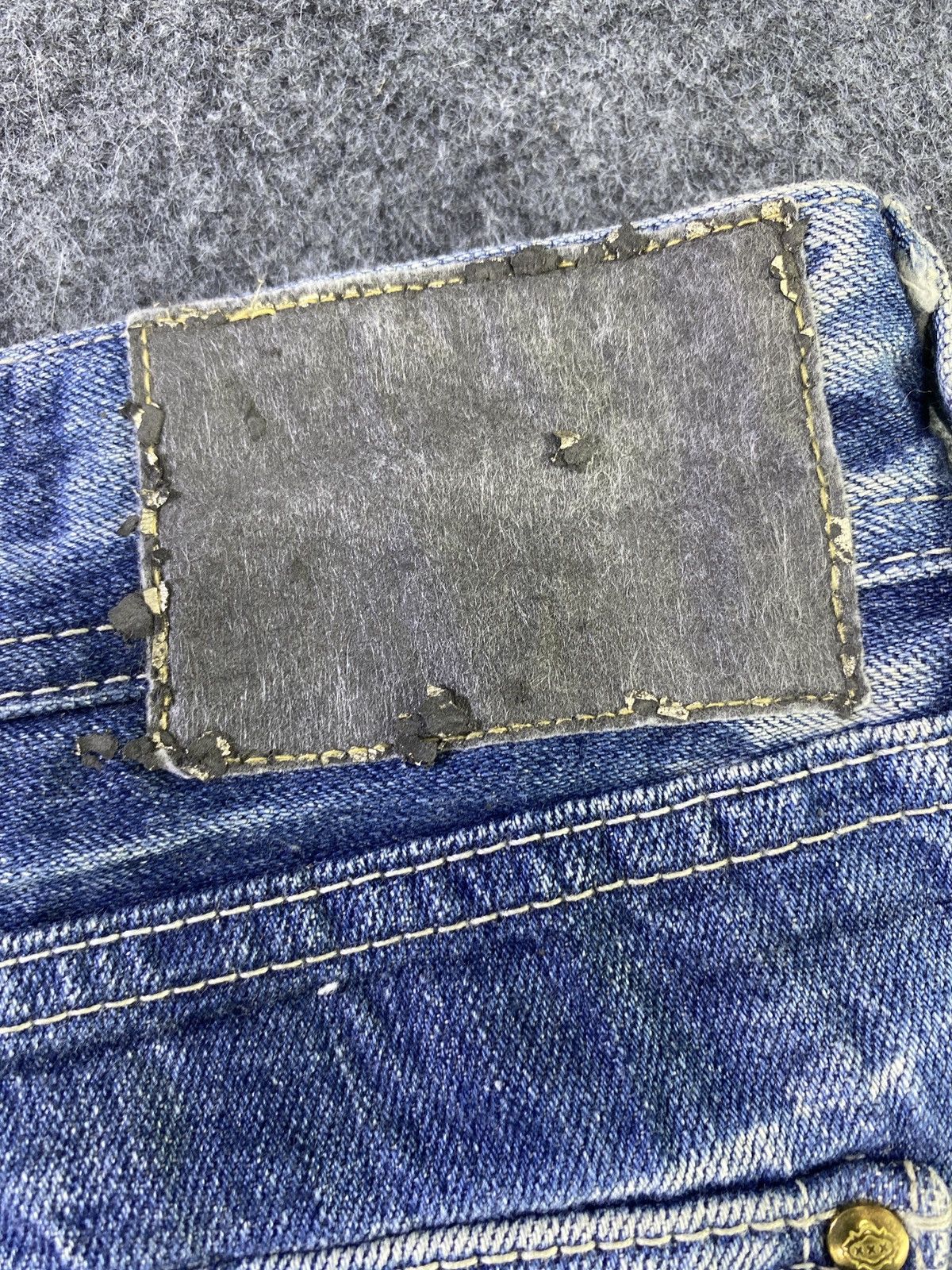 Japanese Brand × Jean × Vanquish Vanquish Flare Blue Wash Denim - J939 Size 32" / US 10 / IT 46 - 12 Thumbnail