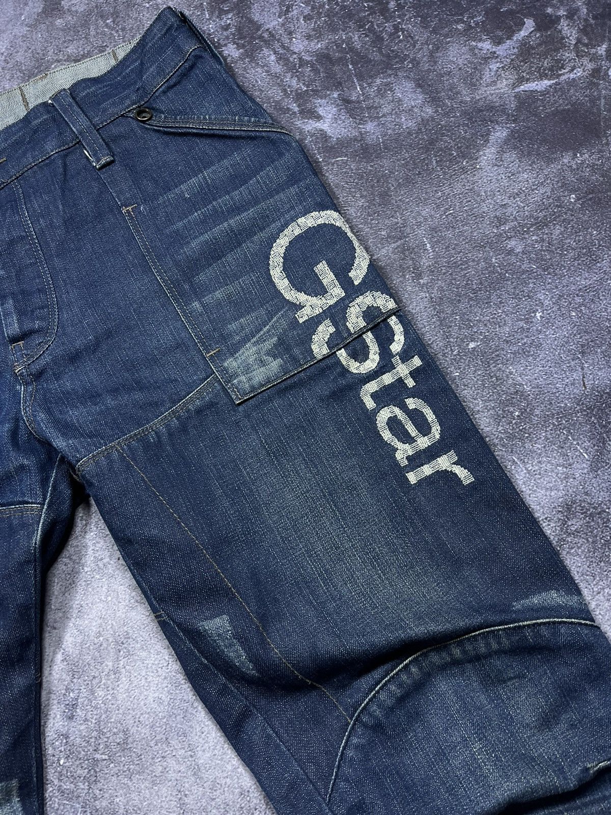 G-Star G-Star RAW Jeans Denim Vintage Streetwear Y2K Big Logo Size US 33 - 3 Thumbnail