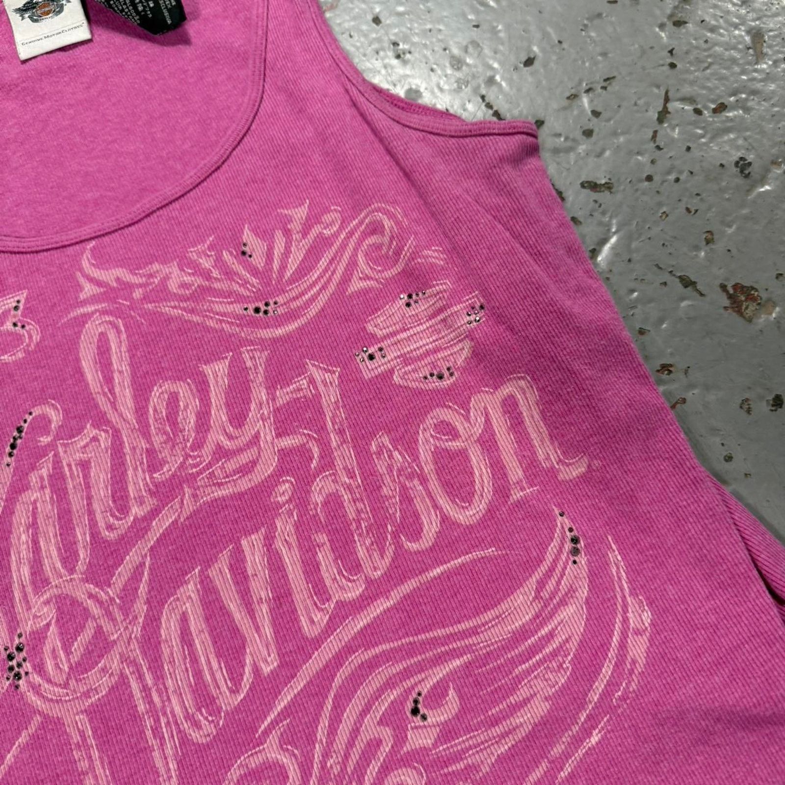 Harley Davidson Pink harley davidson tank top Size L / US 10 / IT 46 - 3 Thumbnail