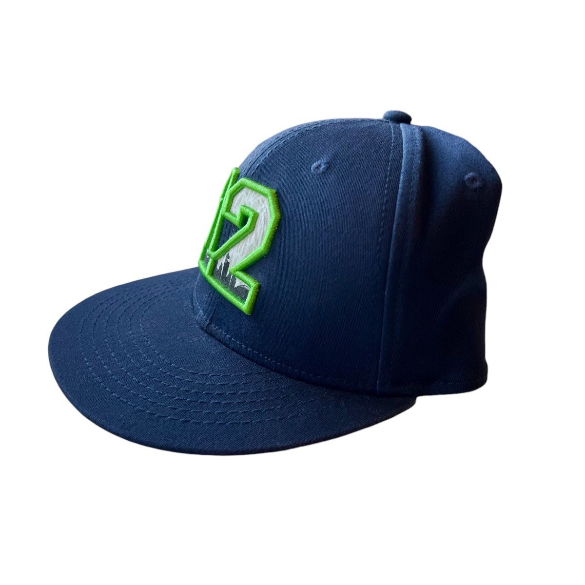 Other Seattle Seahawks 12th Man Hat Fitted Flat Bill Skyline Size ONE SIZE - 5 Thumbnail