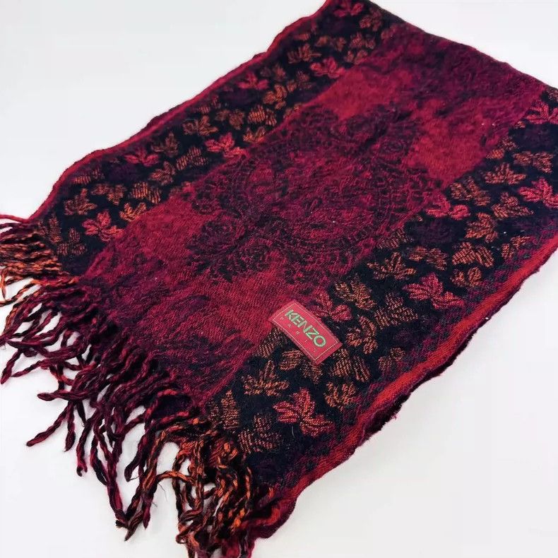 Kenzo KENZO size40*180cm 80s wooly big shawl Size ONE SIZE - 1 Thumbnail