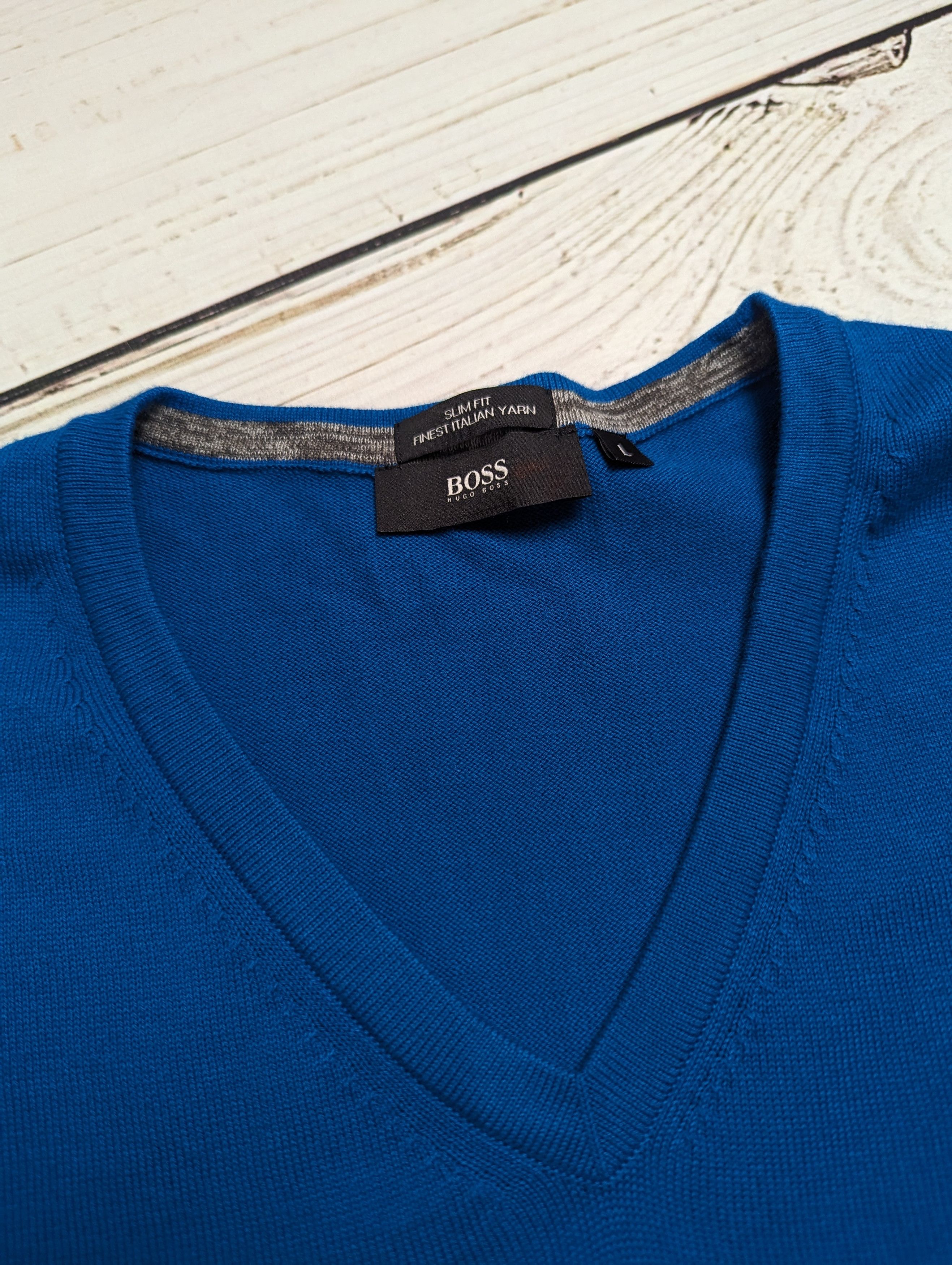 Hugo Boss Hugo Boss sweater v-neck / pullover original Size US L / EU 52-54 / 3 - 7 Thumbnail