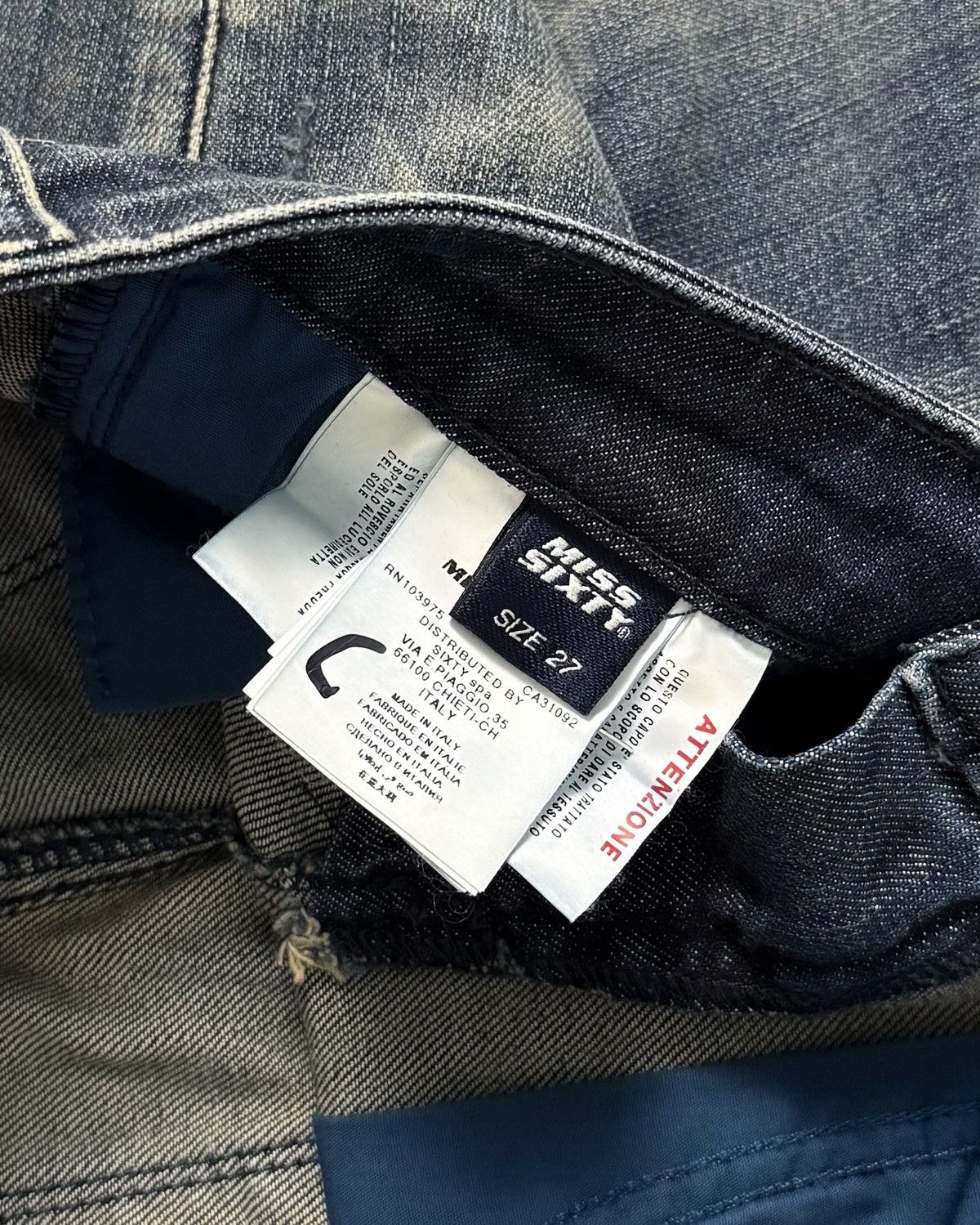 Beauty Beast × Hysteric Glamour × Miss Sixty Brand New Miss Sixty Distressed Washed Slim Skinny Jeans Size 27" / US 4 / IT 40 - 10 Thumbnail
