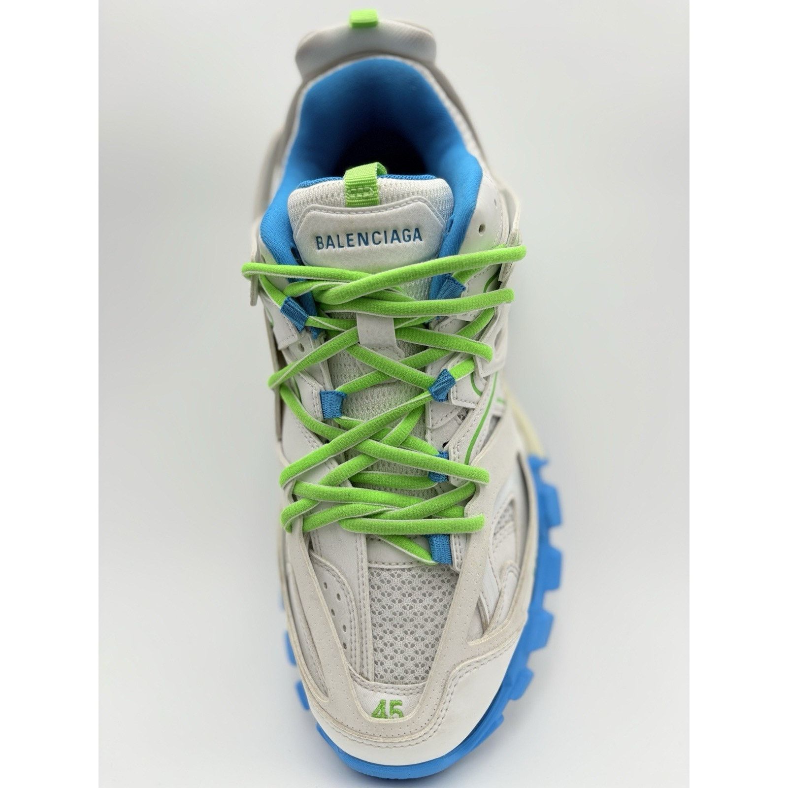 Balenciaga Balenciaga Track ' White Blue Green ' | SUPER CLEAN! Size US 12 / EU 45 - 12 Thumbnail