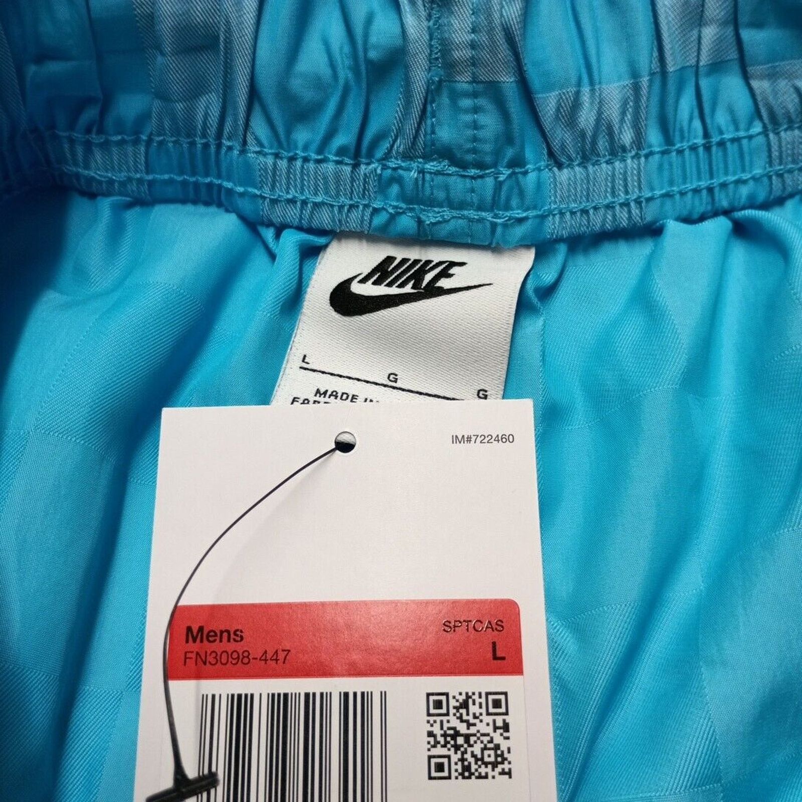 Nike Nike Club Flow Checkered Blue Shorts FN3098-447 Men's Size L Size US 34 / EU 50 - 4 Thumbnail