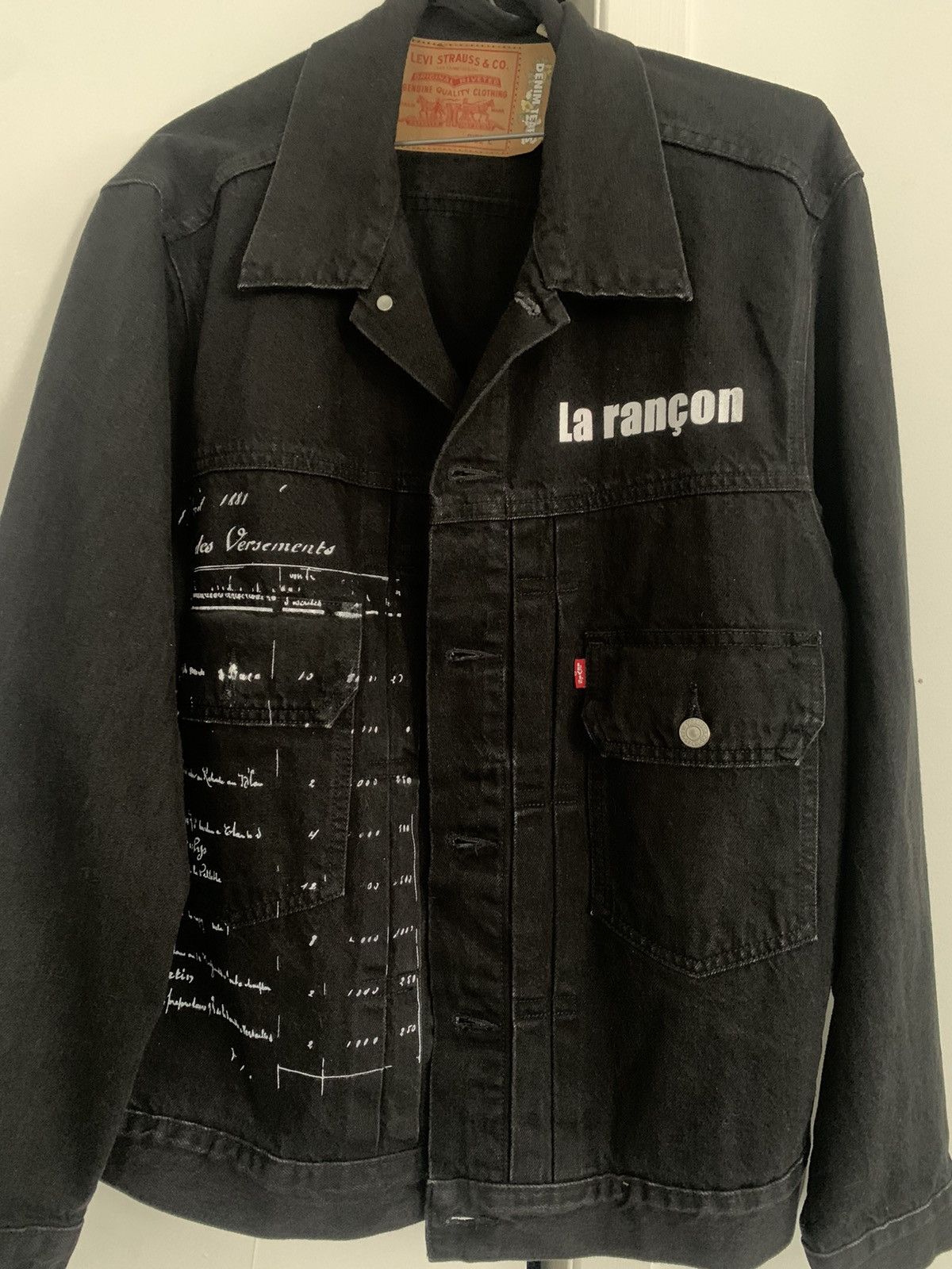 DENIM TEARS × Levi's Denim tears La Rançon denim jacket Paris fashion week Size US L / EU 52-54 / 3 - 2 Thumbnail
