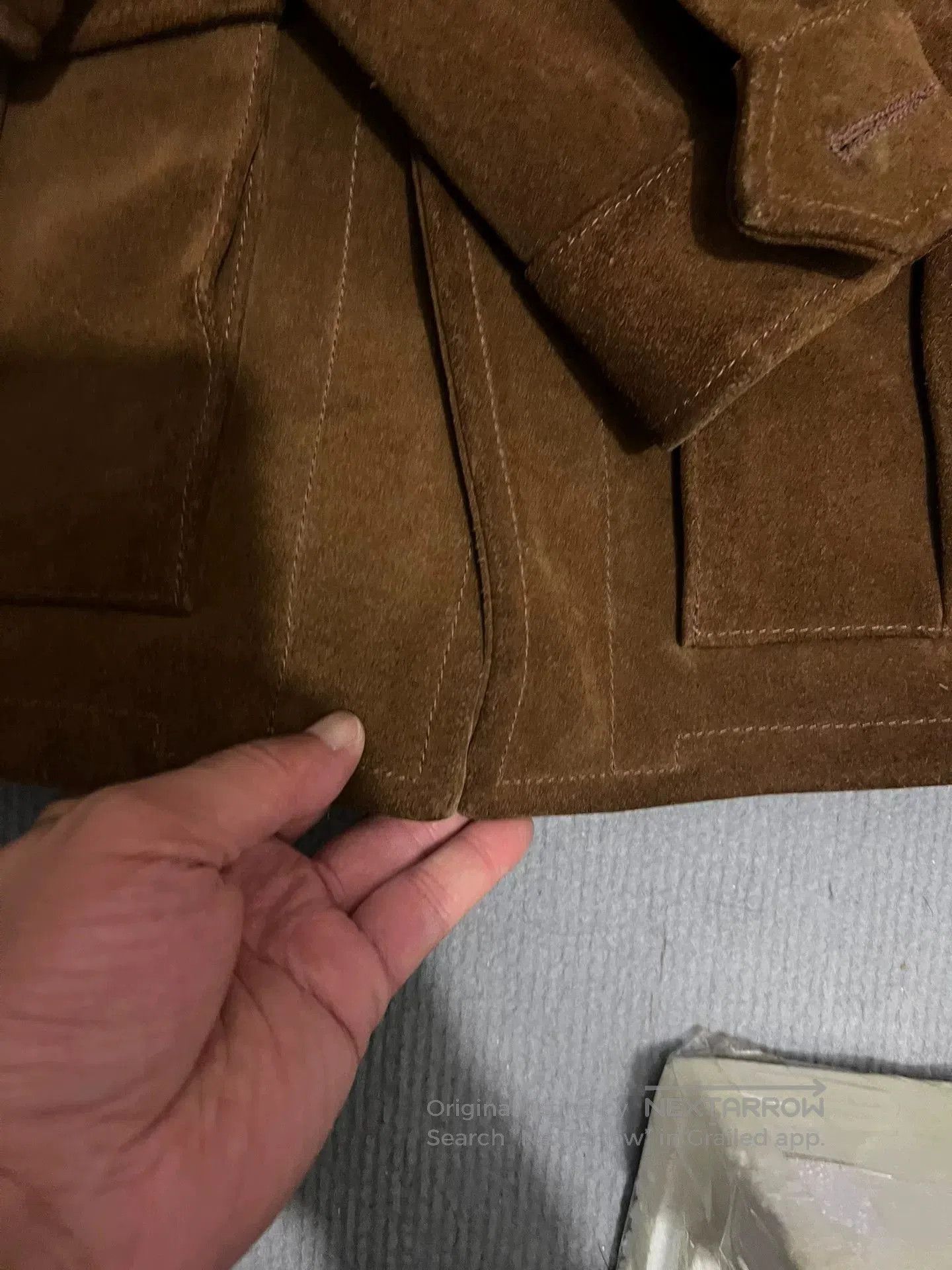 Vintage Classic Brown Suede Work Jacket. Size US M / EU 48-50 / 2 - 6 Thumbnail