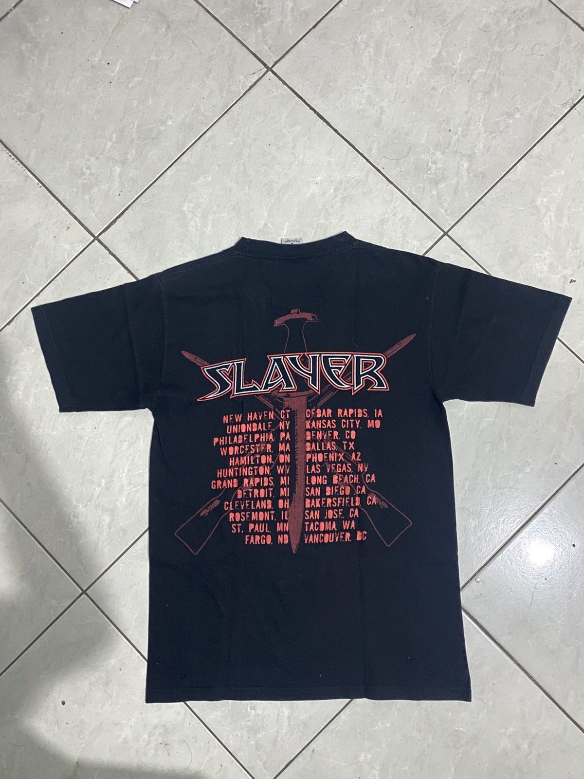 Band Tees Vintage Rare Slayer Tour 2001 Metal Band Size US M / EU 48-50 / 2 - 3 Thumbnail