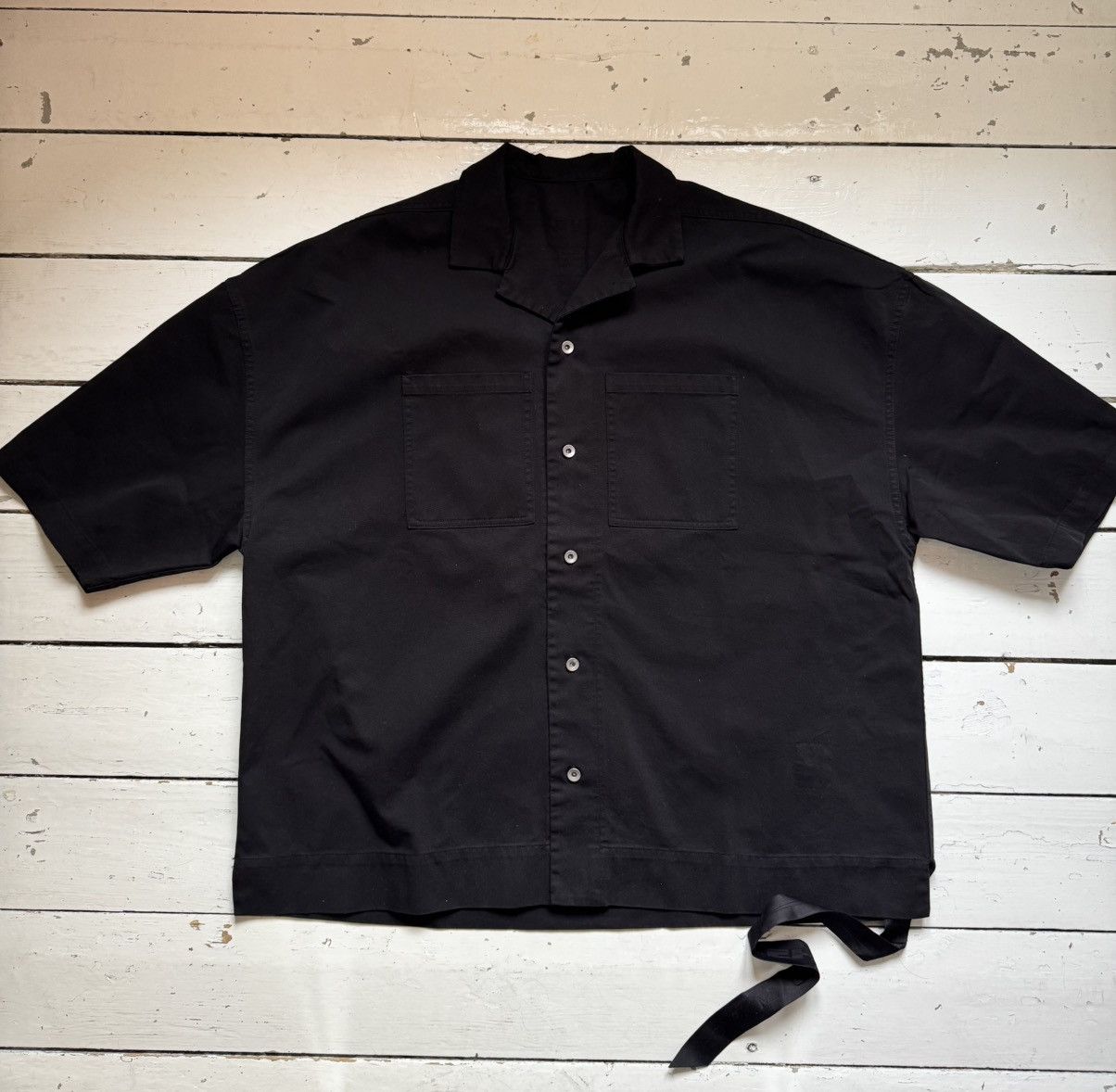 Rick Owens Drkshdw Rick Owens Drkshdw Magnum Tommy Shirt Black Size US M / EU 48-50 / 2 - 1 Thumbnail