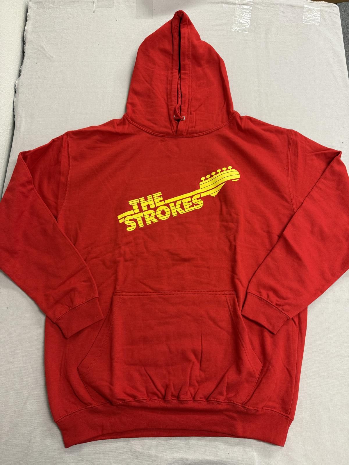 Other The Strokes Band Logo Hoodie - Strokes Guitar Fret Red L Size US L / EU 52-54 / 3 - 1 Thumbnail