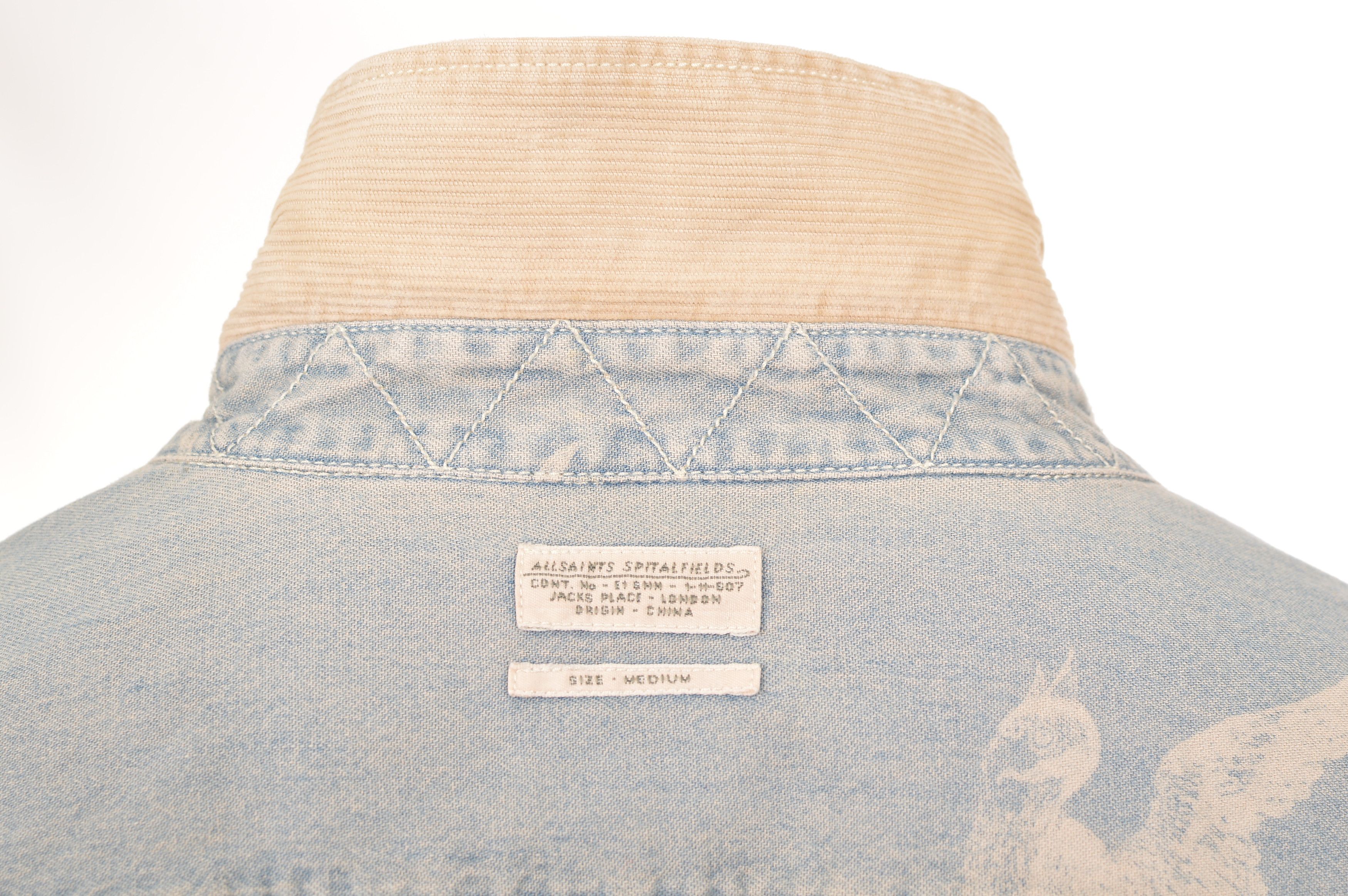Allsaints Allsaints Flight LS Shirt Denim Cord Collar Size US M / EU 48-50 / 2 - 5 Thumbnail