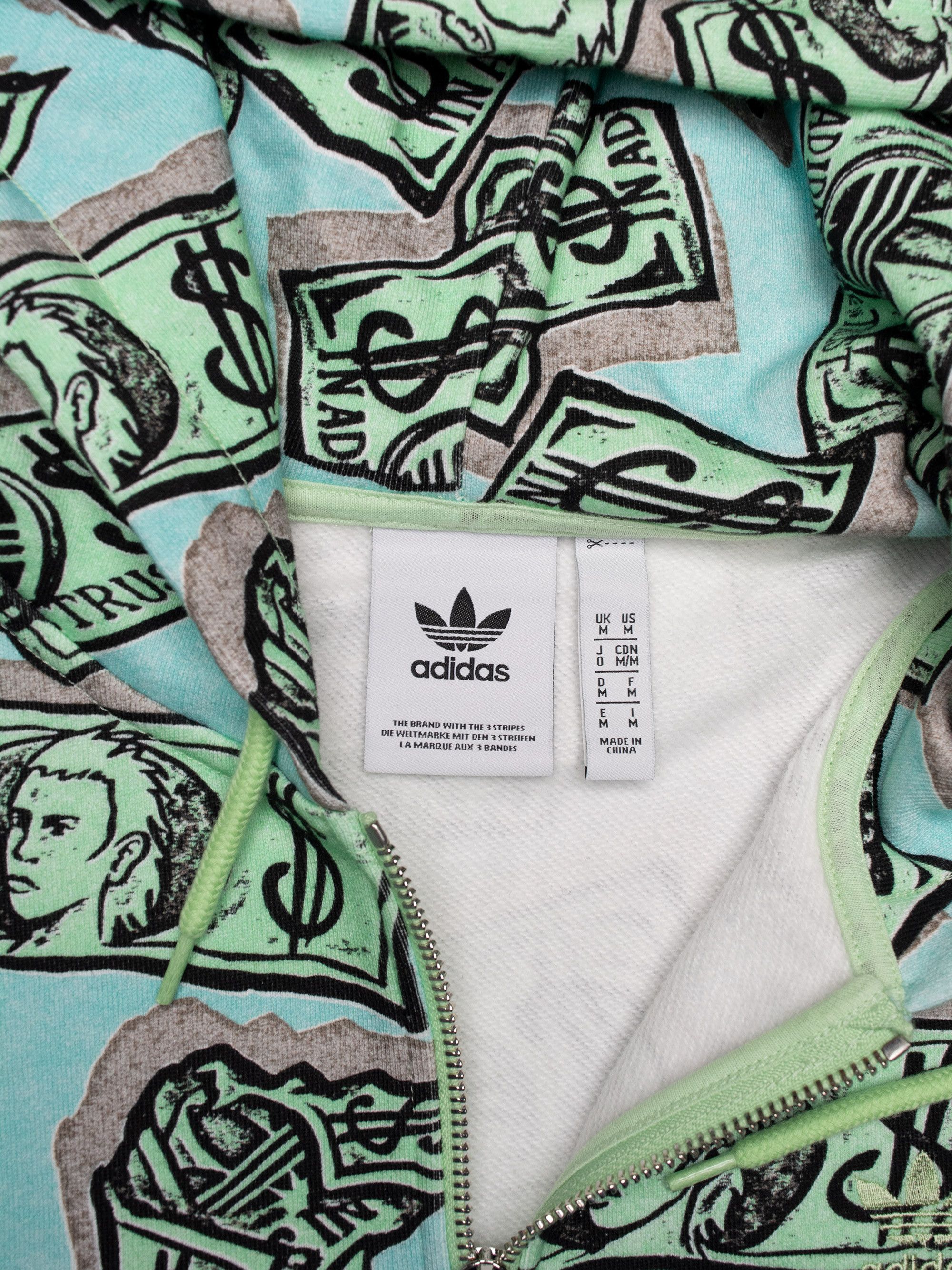 Adidas × Jeremy Scott unreleased sample 2023 Money Print zip hoodie Size US M / EU 48-50 / 2 - 7 Thumbnail